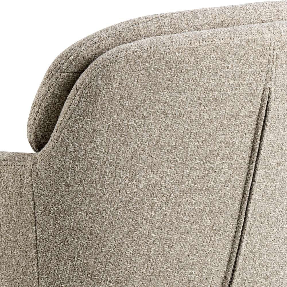 ACTONA GROUP Esszimmerstuhl »Dora«, Esszimmerstuhl mit Armlehne, Alea Beige, Gestell matt schwarz