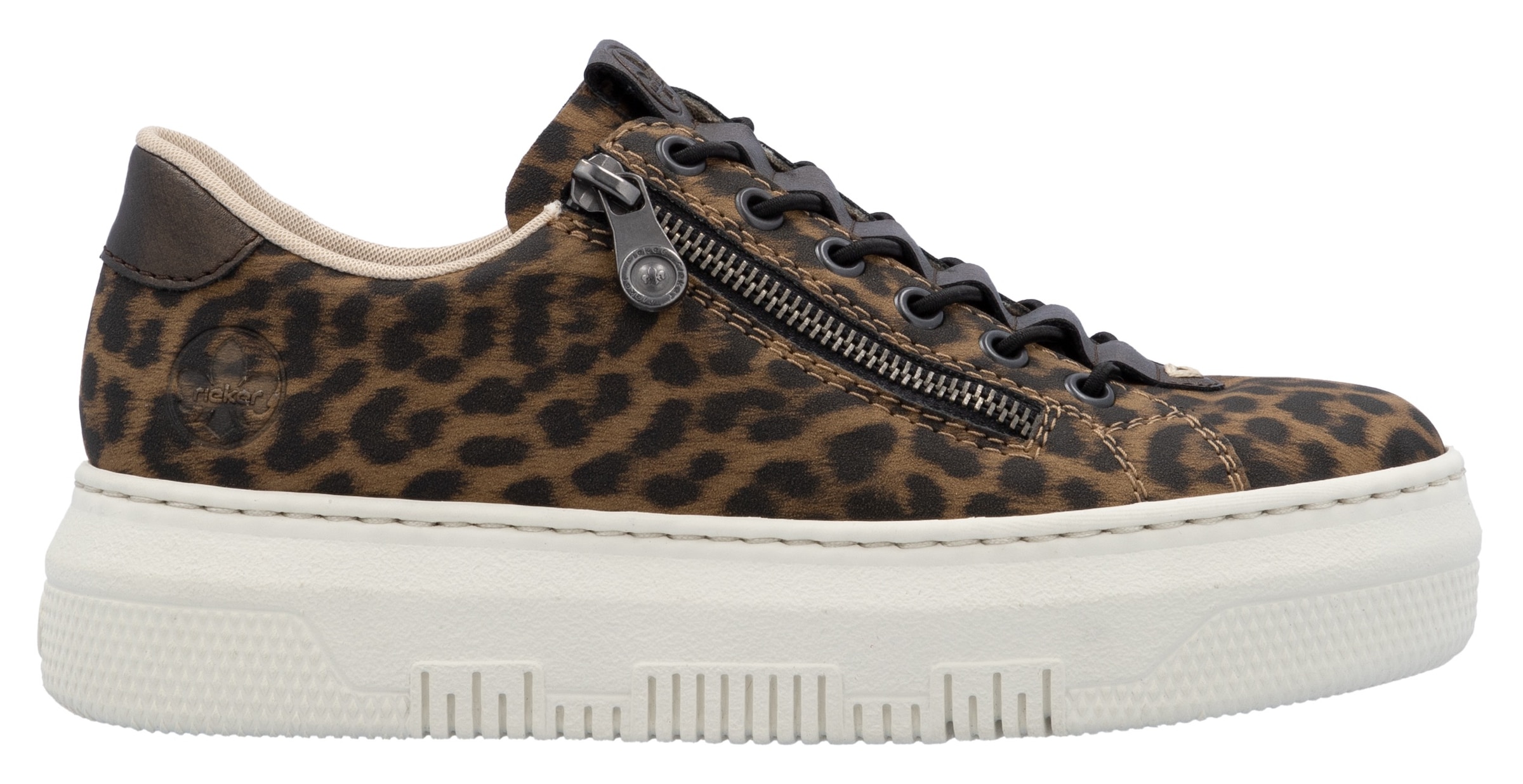 Rieker Plateausneaker, Sneaker, Slip-On Sneaker, Slipper mit Schaftrandpolster