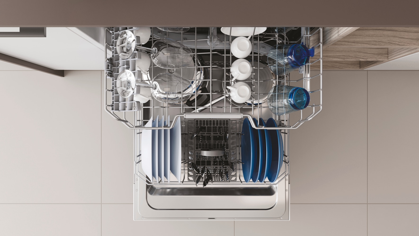 Privileg teilintegrierbarer Geschirrspüler »RBO 2T131 A F S« 14 tlg. Maßgedecke Fast&Clean 28’ – das effektive Reinigungsprogramm unter 28 Minuten