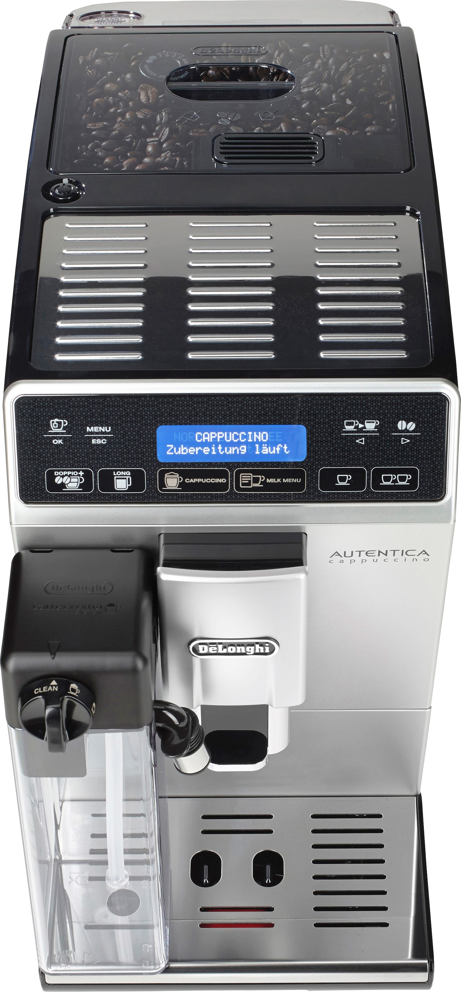 De'Longhi Kaffeevollautomat »Autentica Cappuccino ETAM 29.660.SB«, nur 19,5 cm breit, LatteCrema Milchsystem