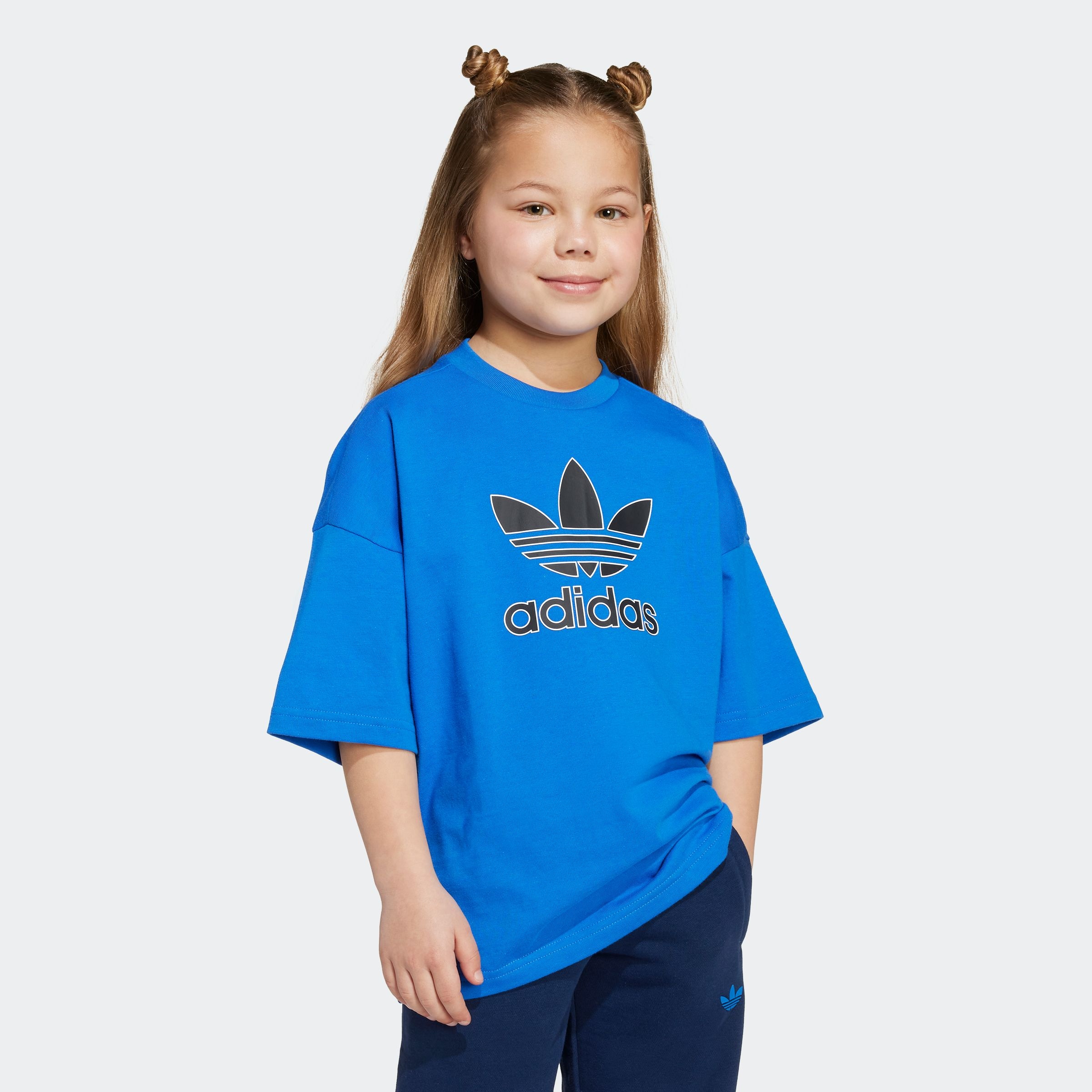 adidas Originals T-Shirt »TREFOIL TEE« lockere Passform, für Kinder, aus Baumwolle, mit Single Jersey