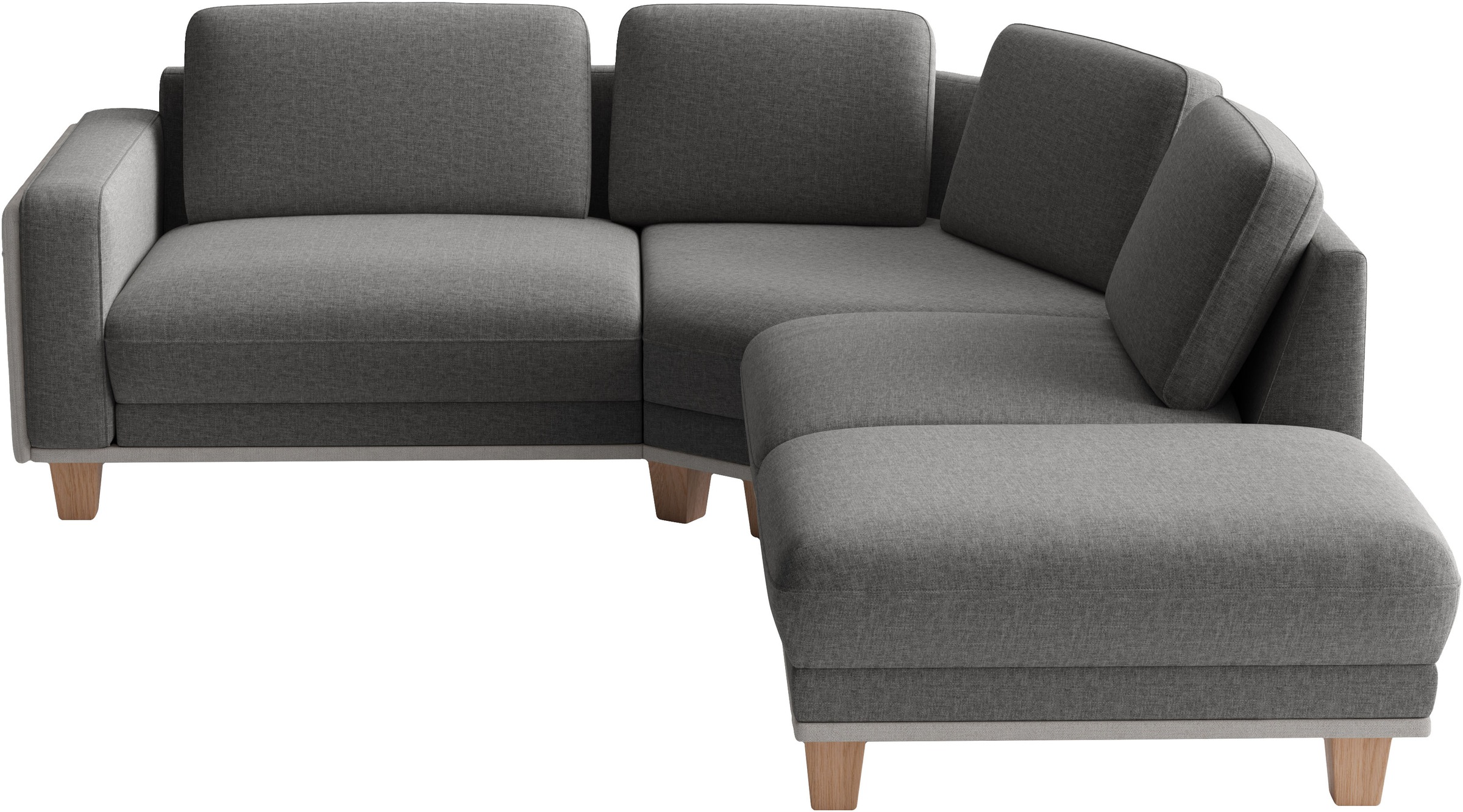 sit&more Ecksofa »Concept« Modernes Sofa in drei Fußfarben zur Auswahl