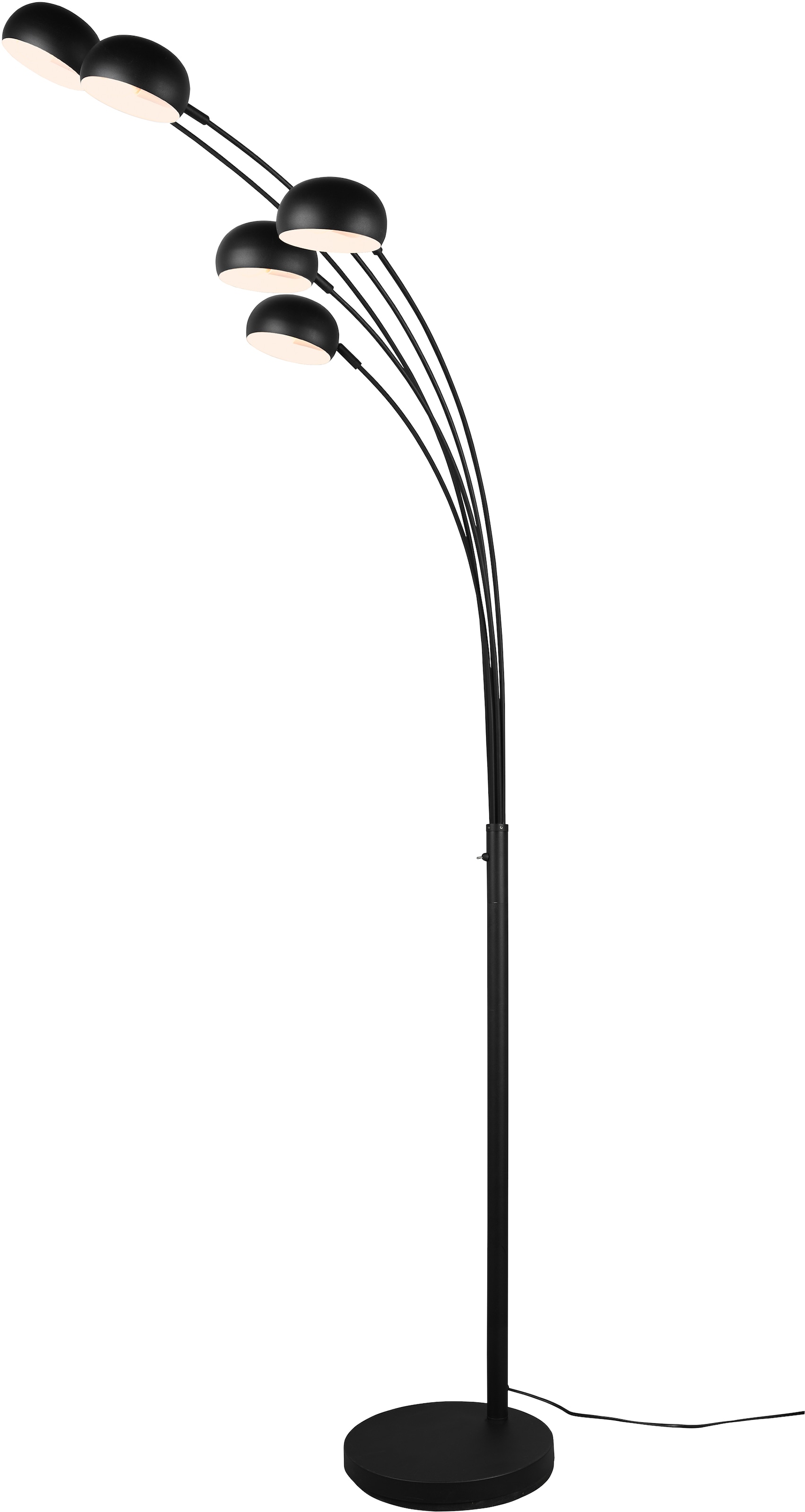TRIO Leuchten Stehlampe »DITO, 2 Stehleuchte cm, mit Jahren | 5 mit m Höhe Auslage kaufen 5-flammig«, Kabel, cm, XXL 210 Garantie 70 flammig-flammig, online Kippschalter 3