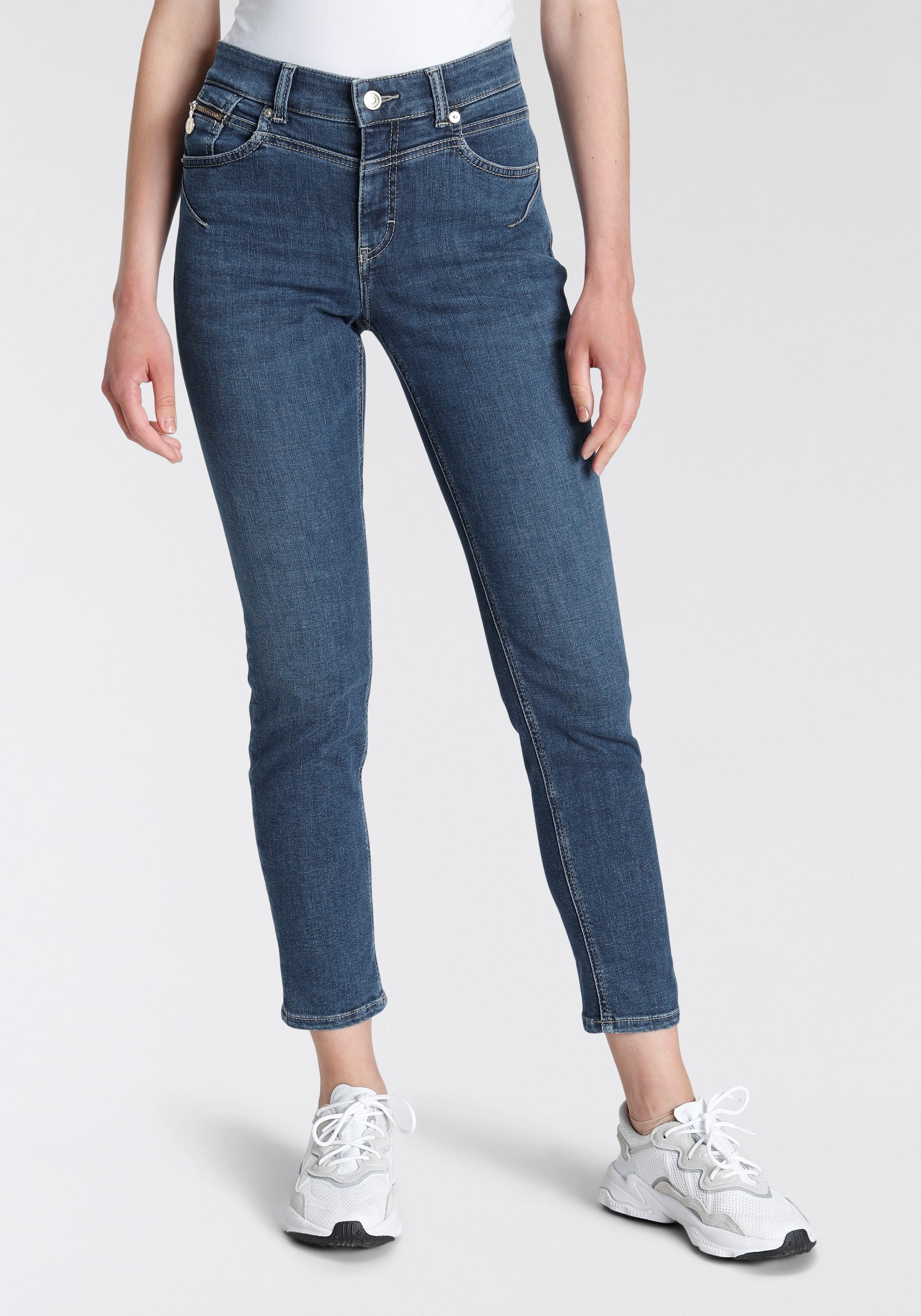 MAC Slim-fit-Jeans »Rich-Slim«, Robuste strukturierte Denimqualität