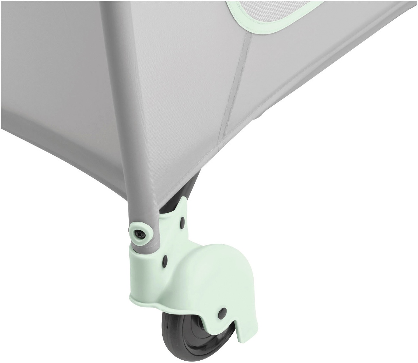 Hauck Baby-Reisebett »Sleep N Play Go Plus, Dusty Mint«, mit integrierten Rädern; Vorderausstieg