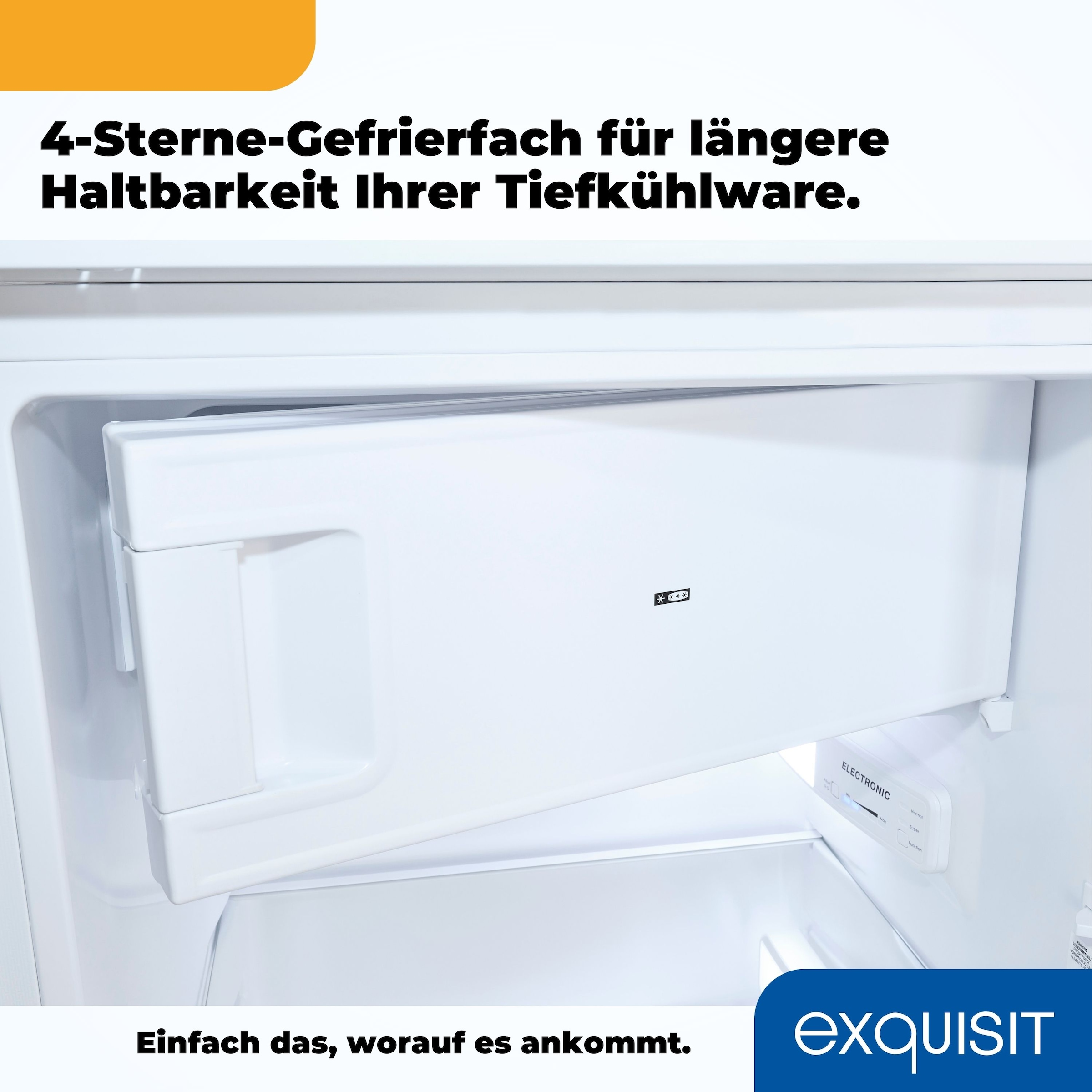 exquisit Einbaukühlschrank »EKS201-4-E-040E«, Schlepptür