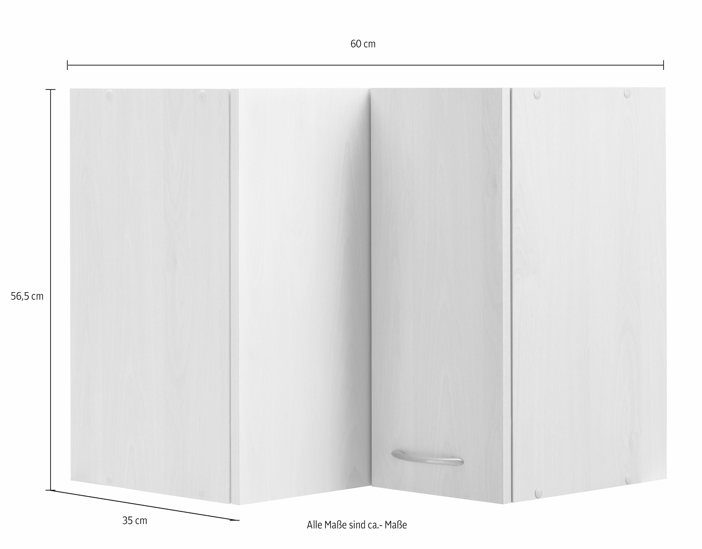 wiho Küchen Eckhängeschrank »Kiel«, bei breit cm ♕ 60