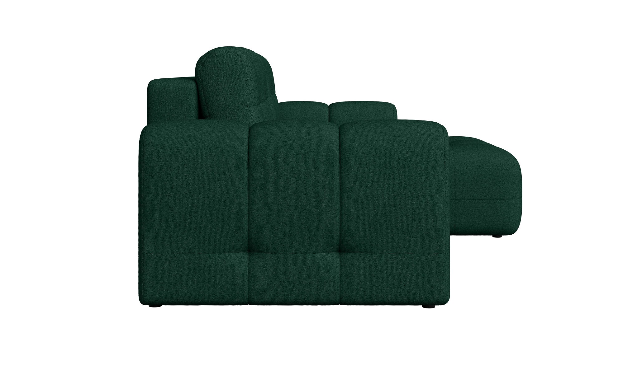 INOSIGN Ecksofa »Manilla, wahlweise mit Bettfunktion, B/T/H 265/170/91 cm«, L-Form mit Recamiere rechts/links bestellbar, Wellenunterfederung