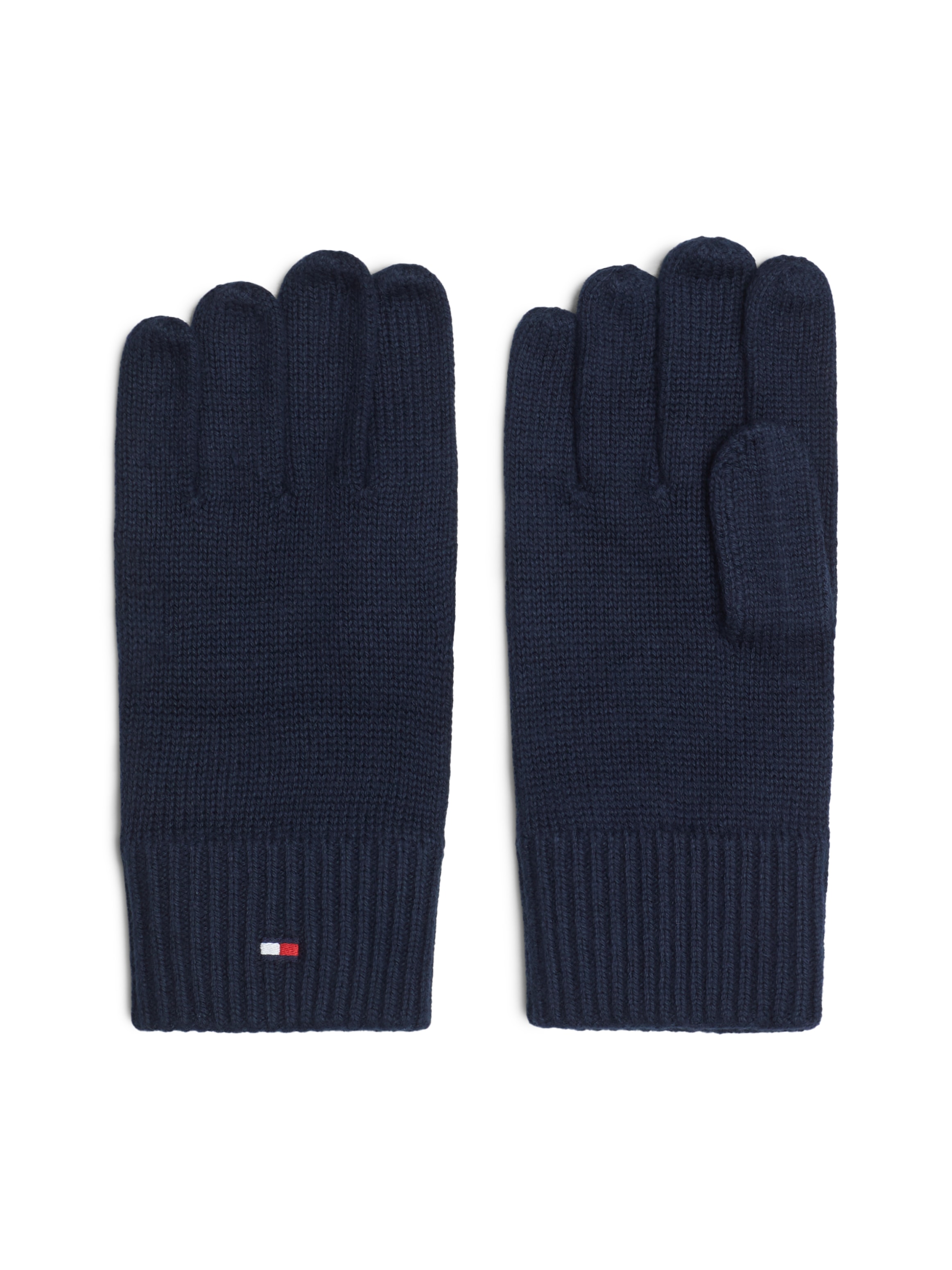 Tommy Hilfiger Strickhandschuhe »ESSENTIALS FLAG GLOVES« mit Logostickerei