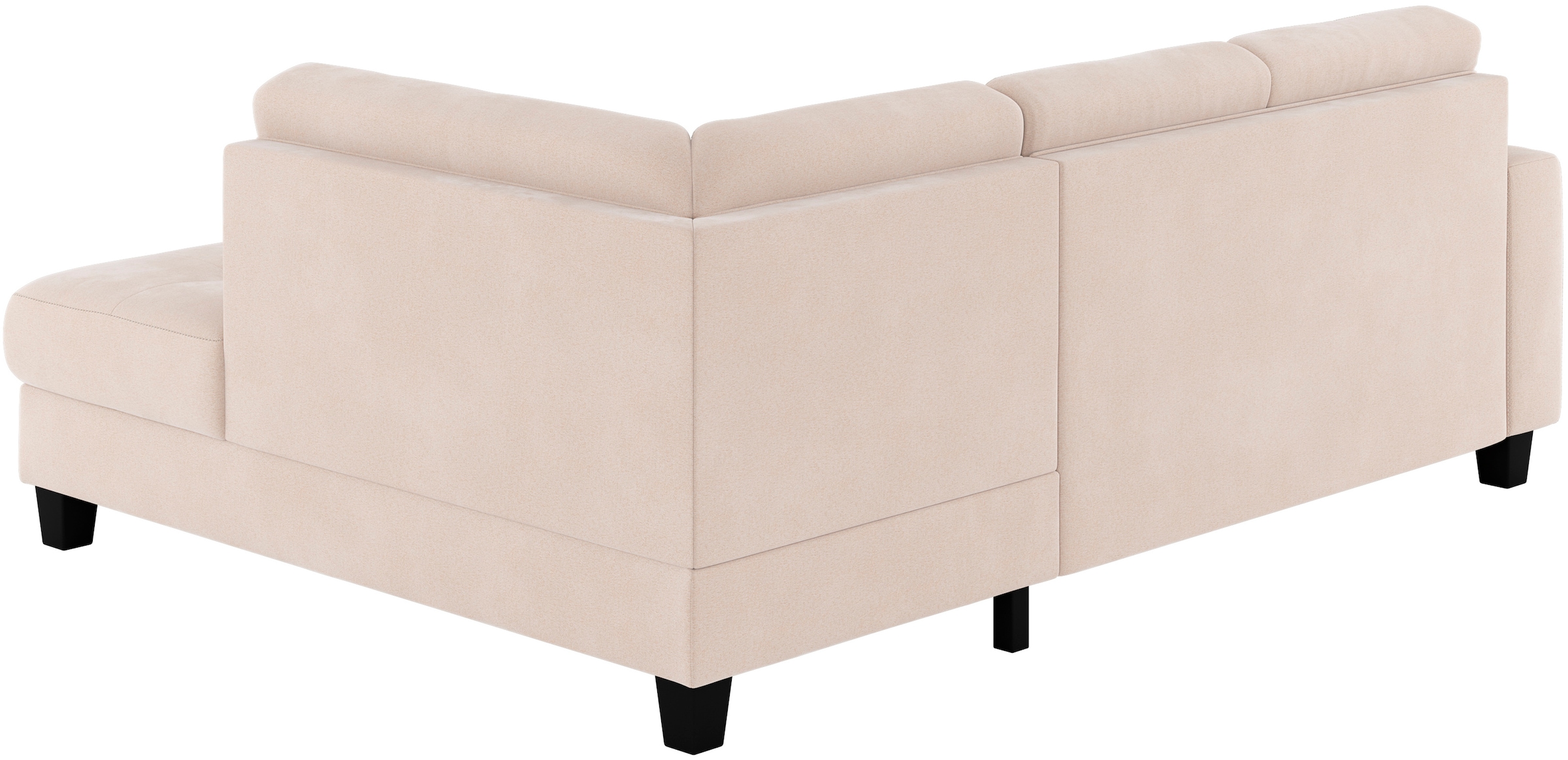 Places of Style Ecksofa »Varese«, Kreuznaht in beige