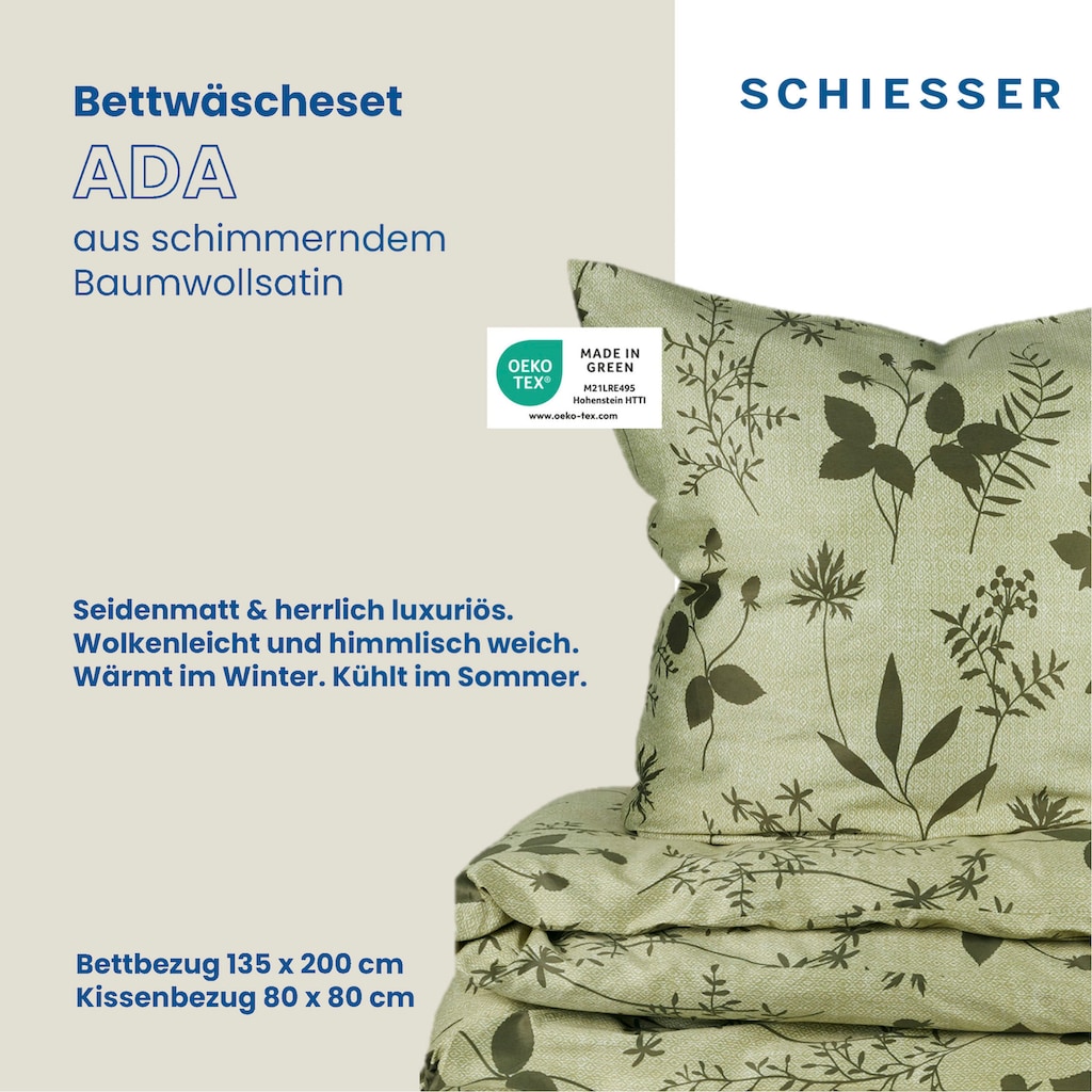 Schiesser Bettwäsche »Ada«, (2 tlg.)