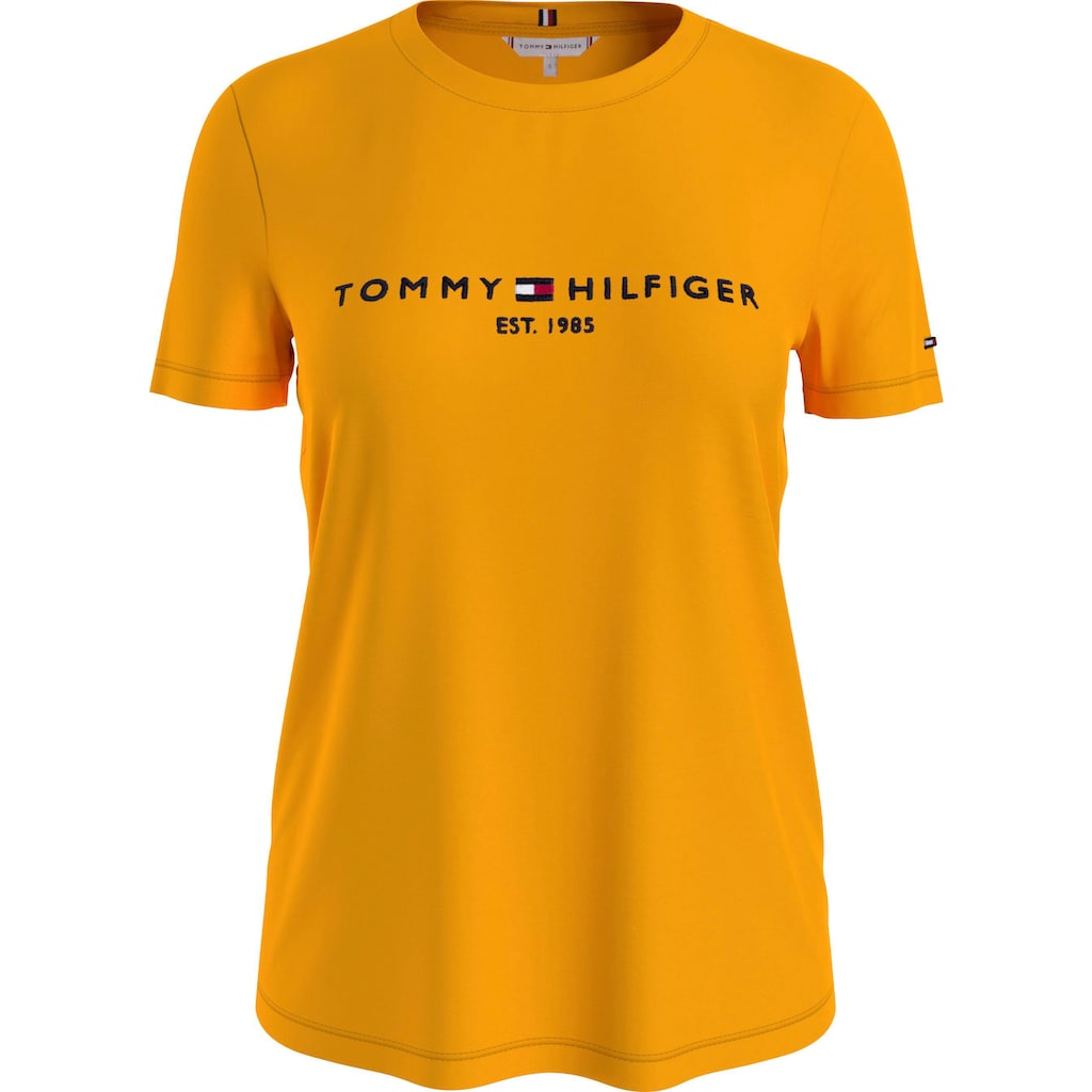 Tommy Hilfiger T-Shirt »REGULAR HILFIGER C-NK TEE SS« mit Tommy Hilfiger Markenlabel