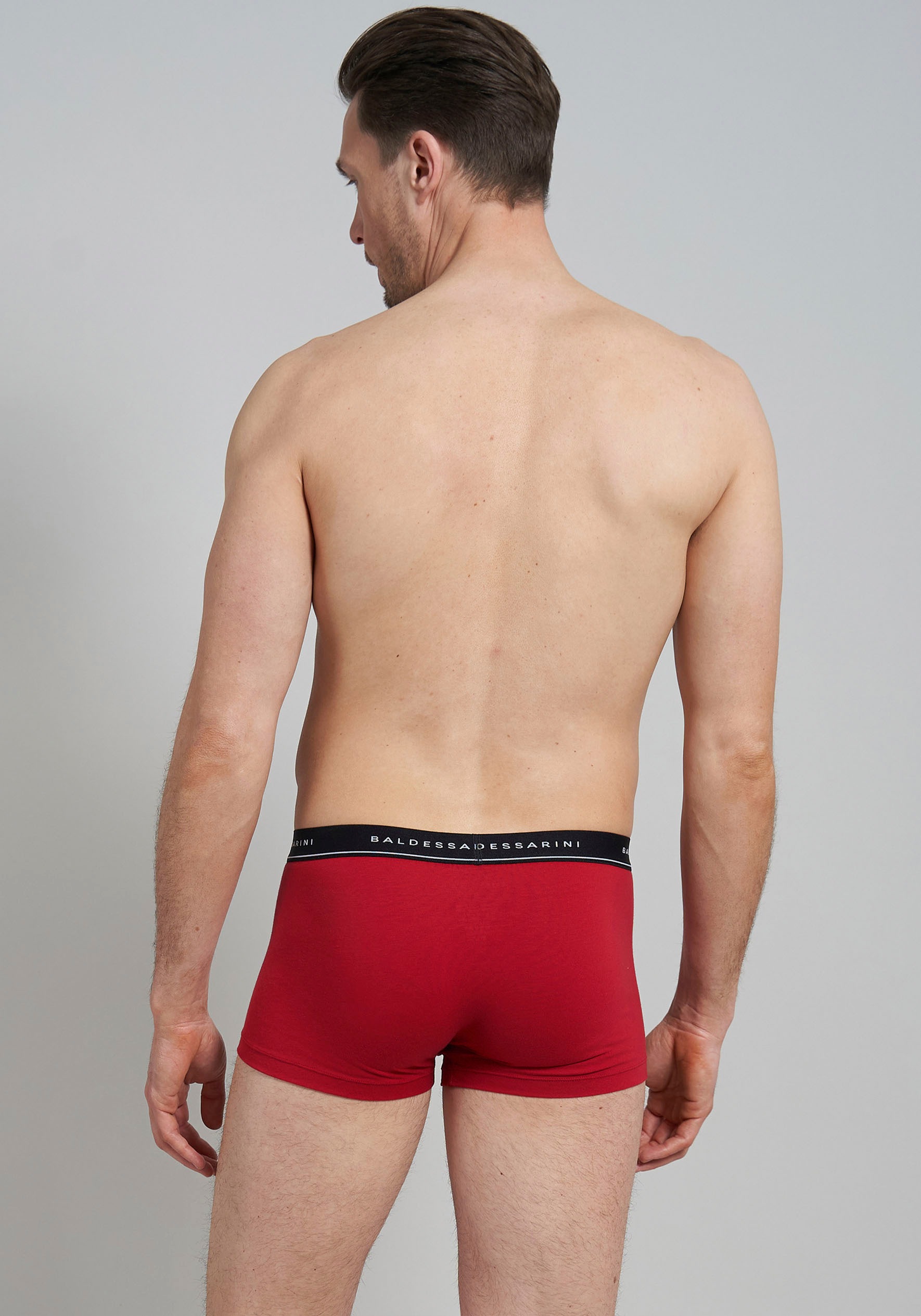 BALDESSARINI Boxer »Monaco« 3er-Pack,  Breiter Bund, eng, elastisch, basic, atmungsaktiv, Baumwollmix