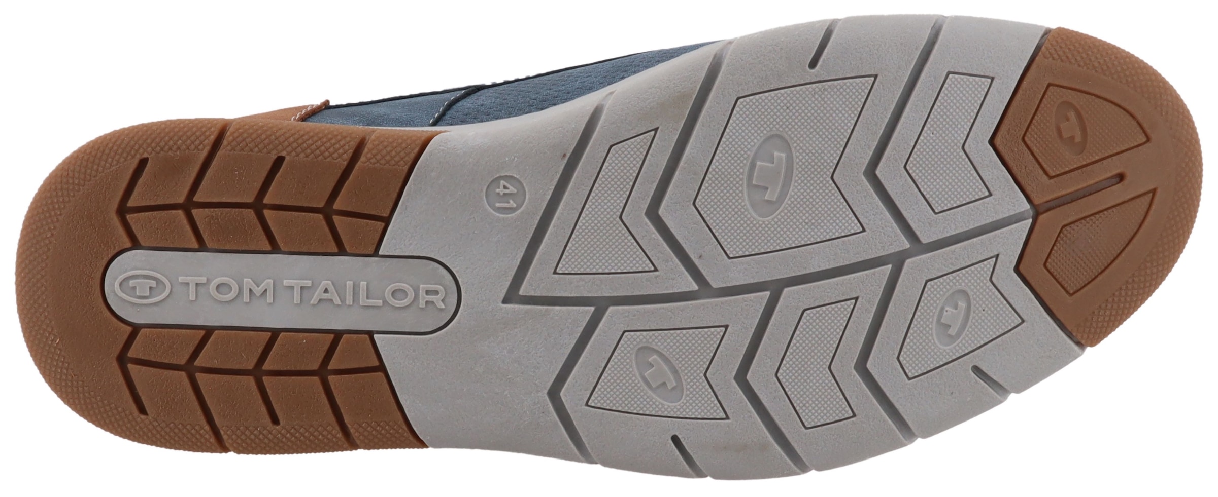 TOM TAILOR Sneaker »Dylan«  Freizeitschuh, Halbschuh, Schnürschuh mit Kontrastbesatz an der Ferse