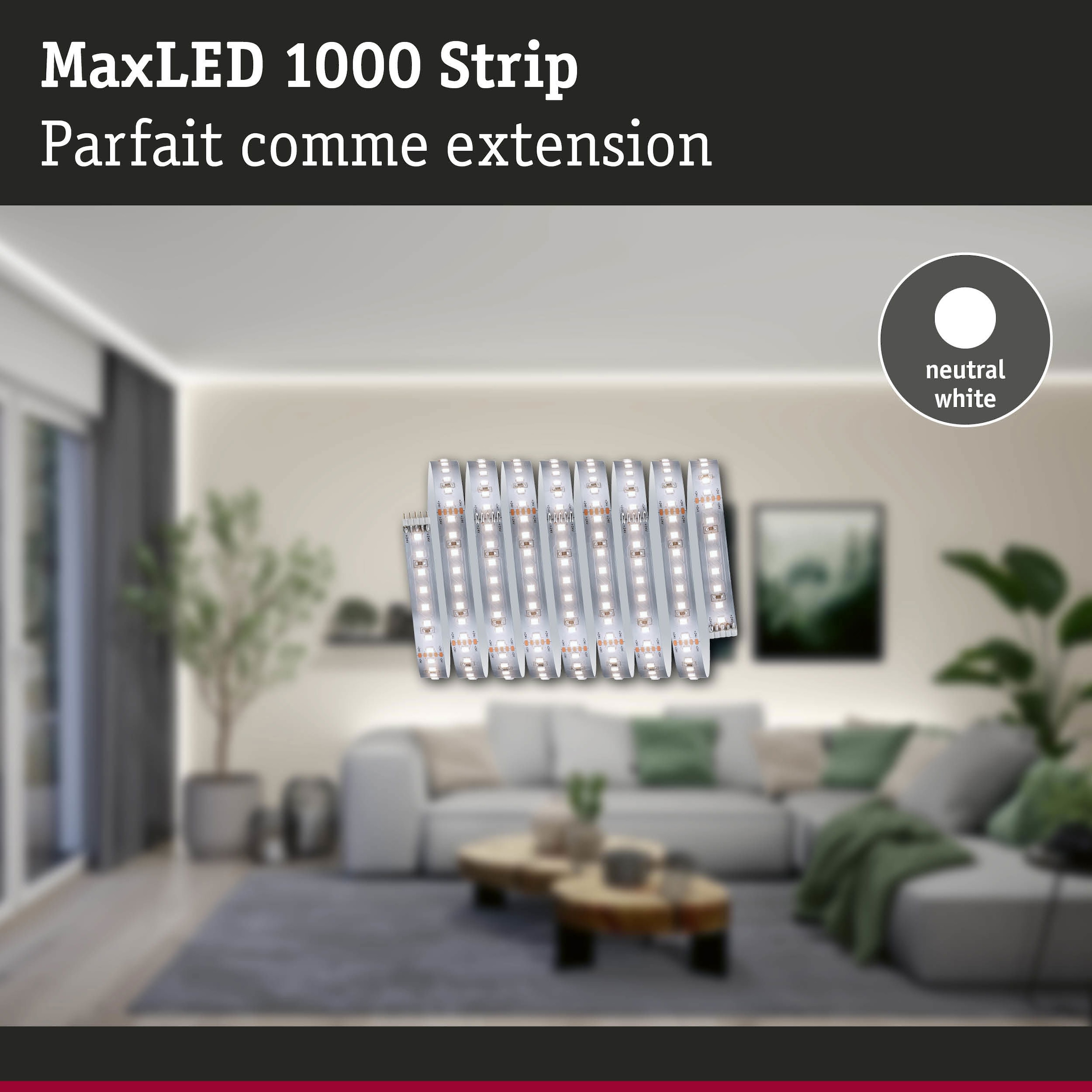 Paulmann LED-Streifen »MaxLED 1000 LED Strip Neutralweiß Einzelstripe«