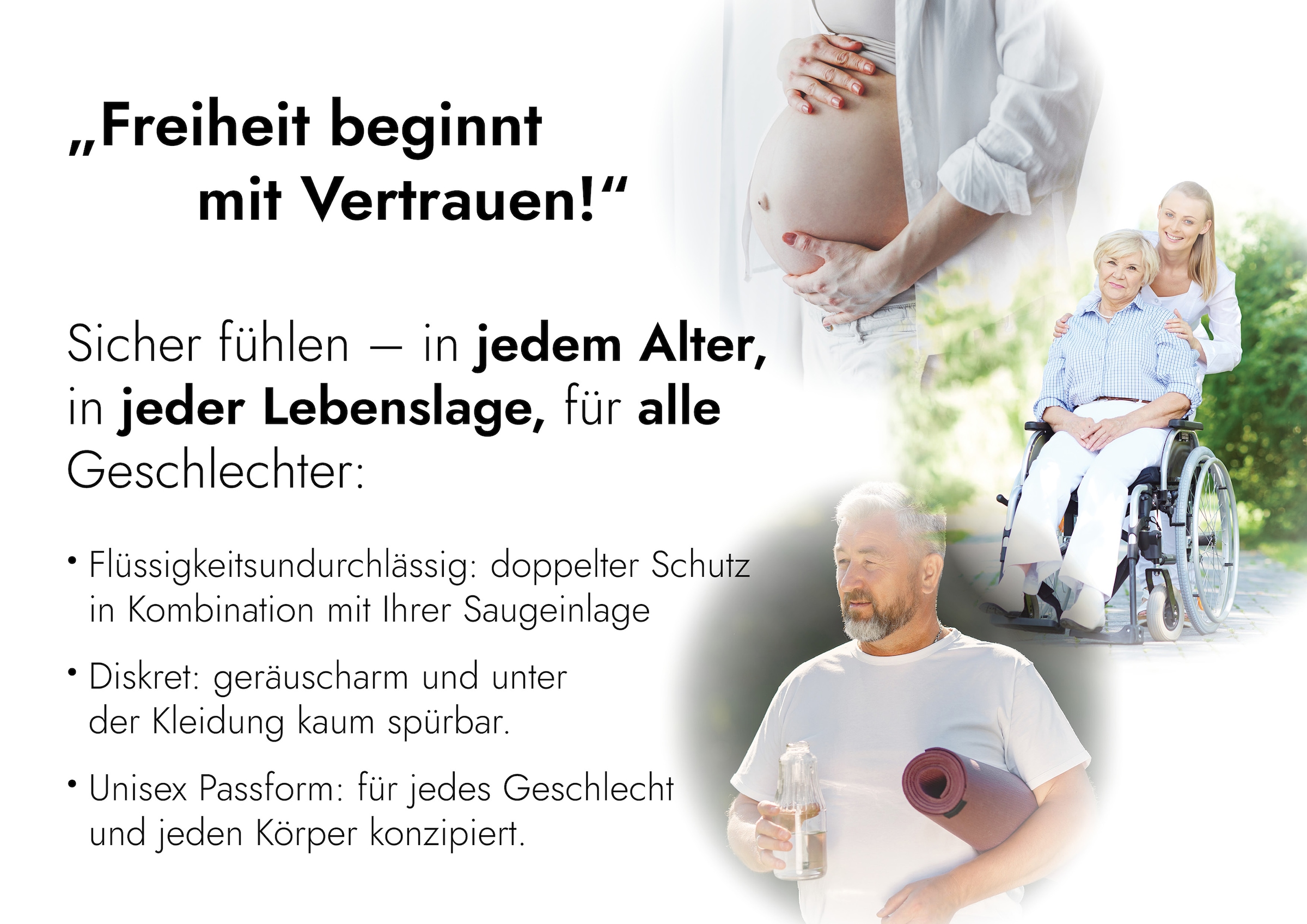 Hydas Inkontinenzslip »für Damen & Herren, knöpfbar für einfaches An- & Ausziehen, Baumwolle« Mit PO-Nässeschutz, extralangem Zwickel und Fixiertasche für Einlagen