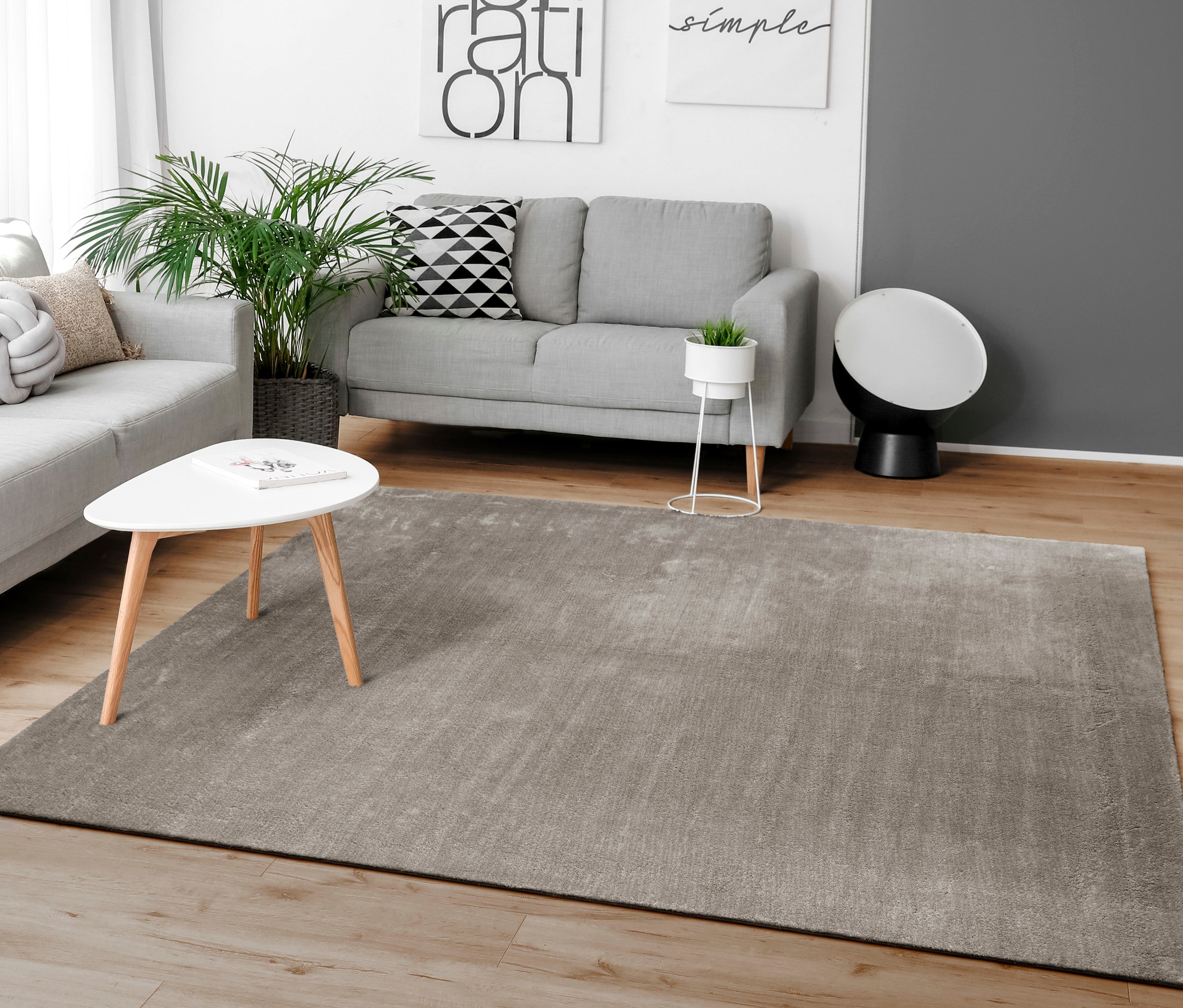 Paco Home Teppich »Cadiz 630«, rechteckig, Uni-Farben, besonders weich,  auch als Läufer erhältlich, waschbar online kaufen | Kurzflor-Teppiche