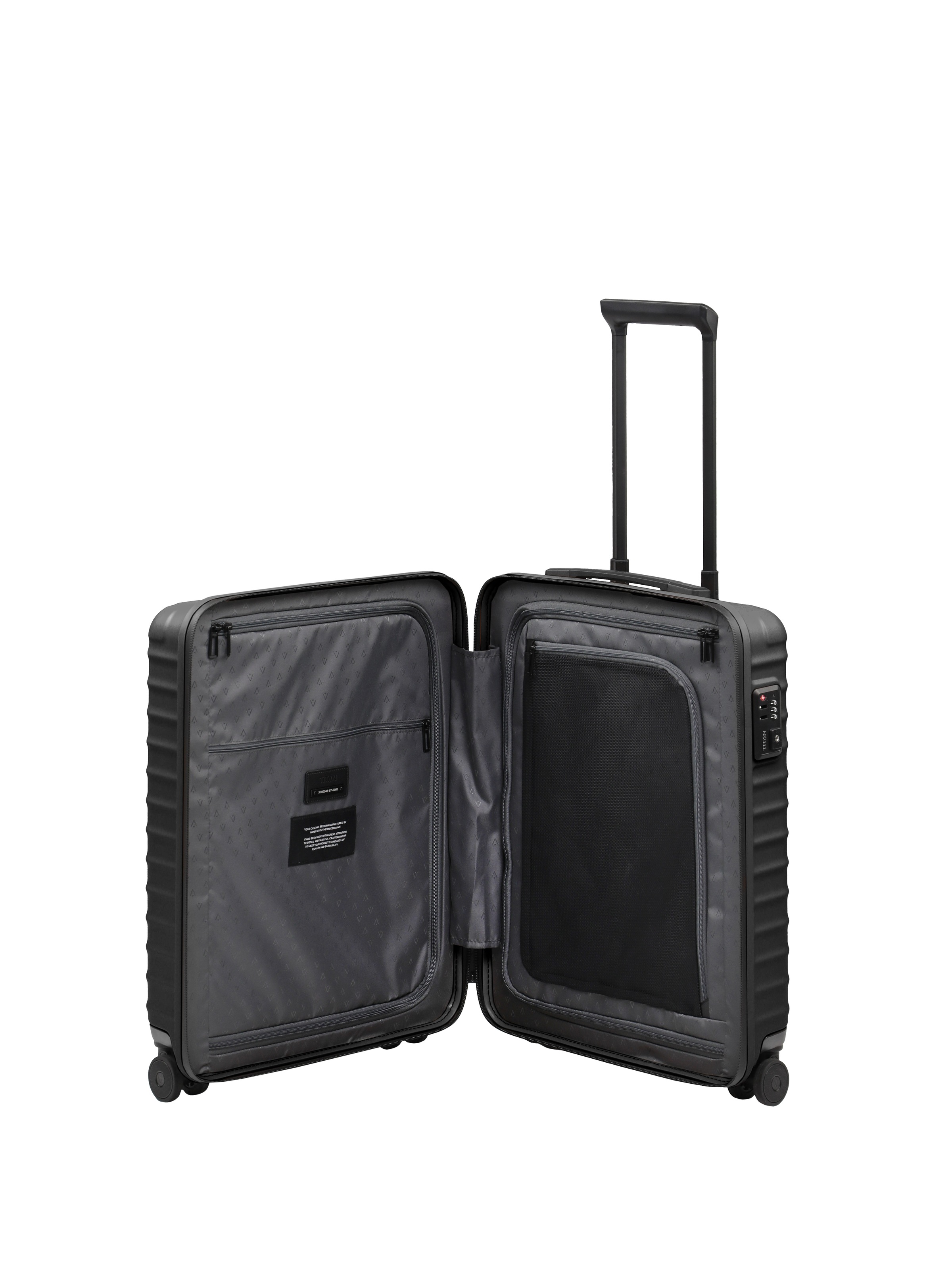 TITAN - Made in Germany Trolley »UPGRADE Koffer Hartschale« 38 l 4 Rollen mit kratzresistenter Oberfläche und cleverer Innenaufteilung