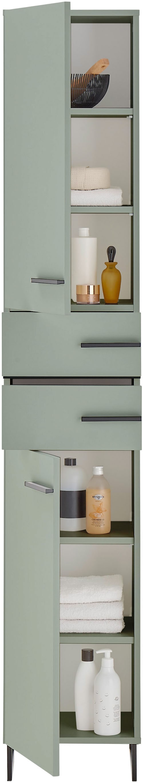 BASIC by Balculina Hochschrank »Palermo« 1 Stk. tlg. Breite 35cm, Softclose, Metallfüße