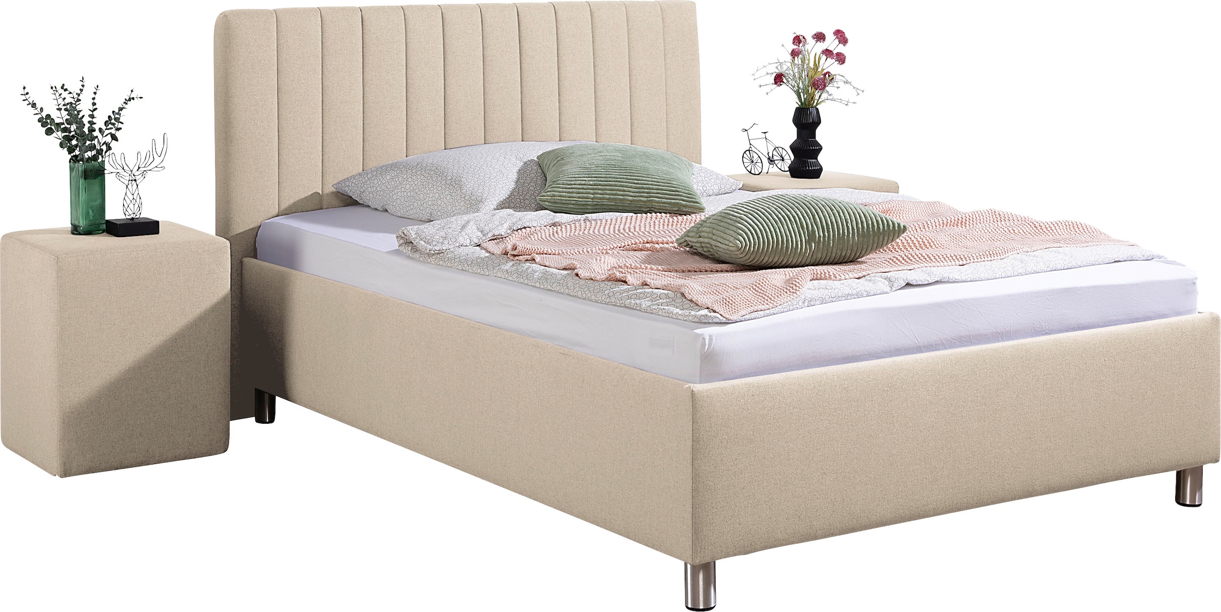 Maintal Polsterbett »Kieferwald« mit Bettkasten, wahlweise mit Bonnell- oder Taschenfederkern Matrazte
