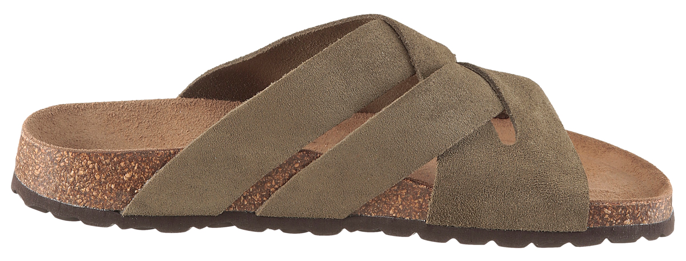 Man's World Pantolette  Schlappen, Sommerschuh, Hausschuh mit vorgeformtem Fußbett