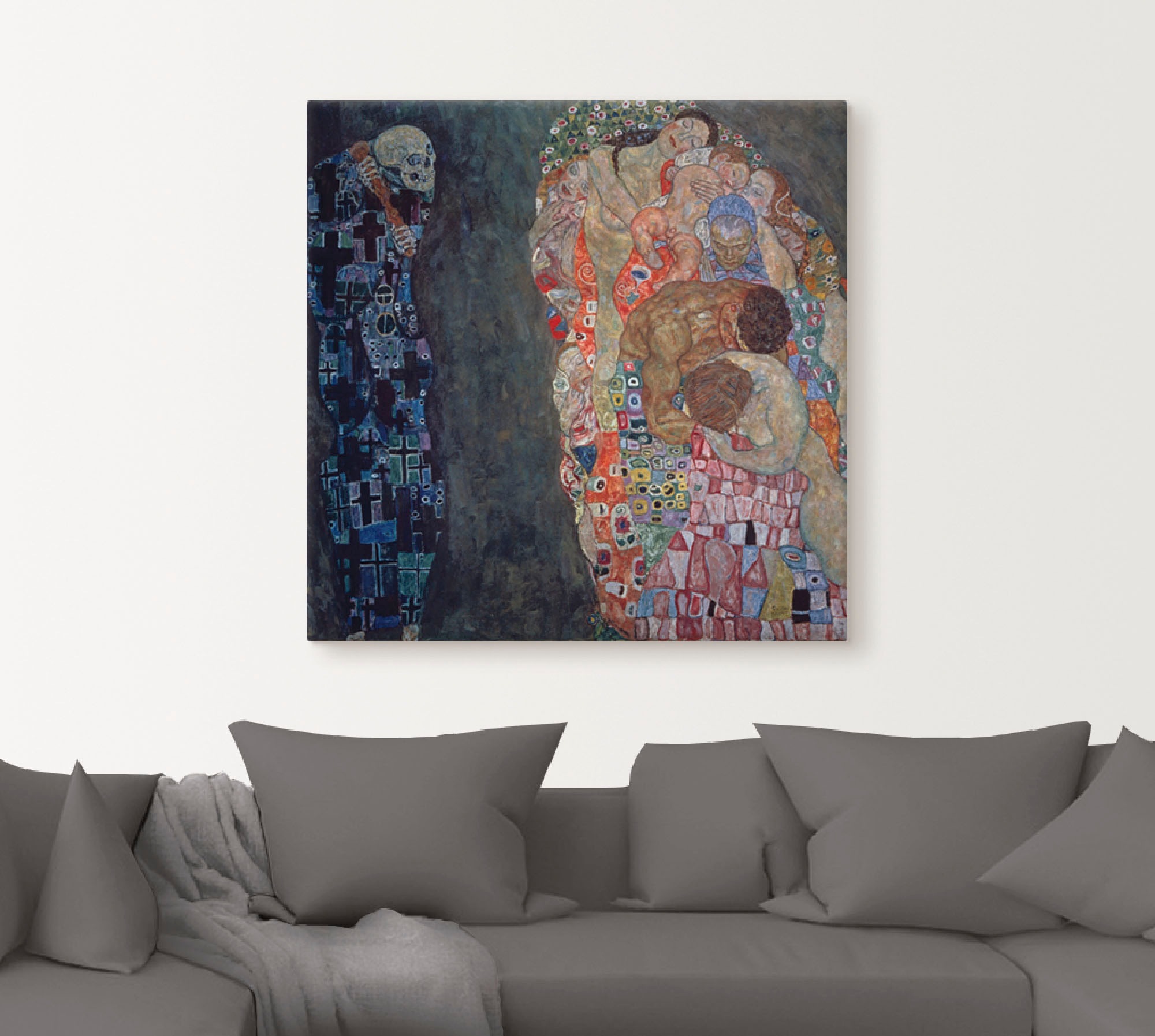 Artland Wandbild »Tod und Leben. Vollendet 1916.« Religion 1 Stk. tlg. auf Holzrahmen gespannt