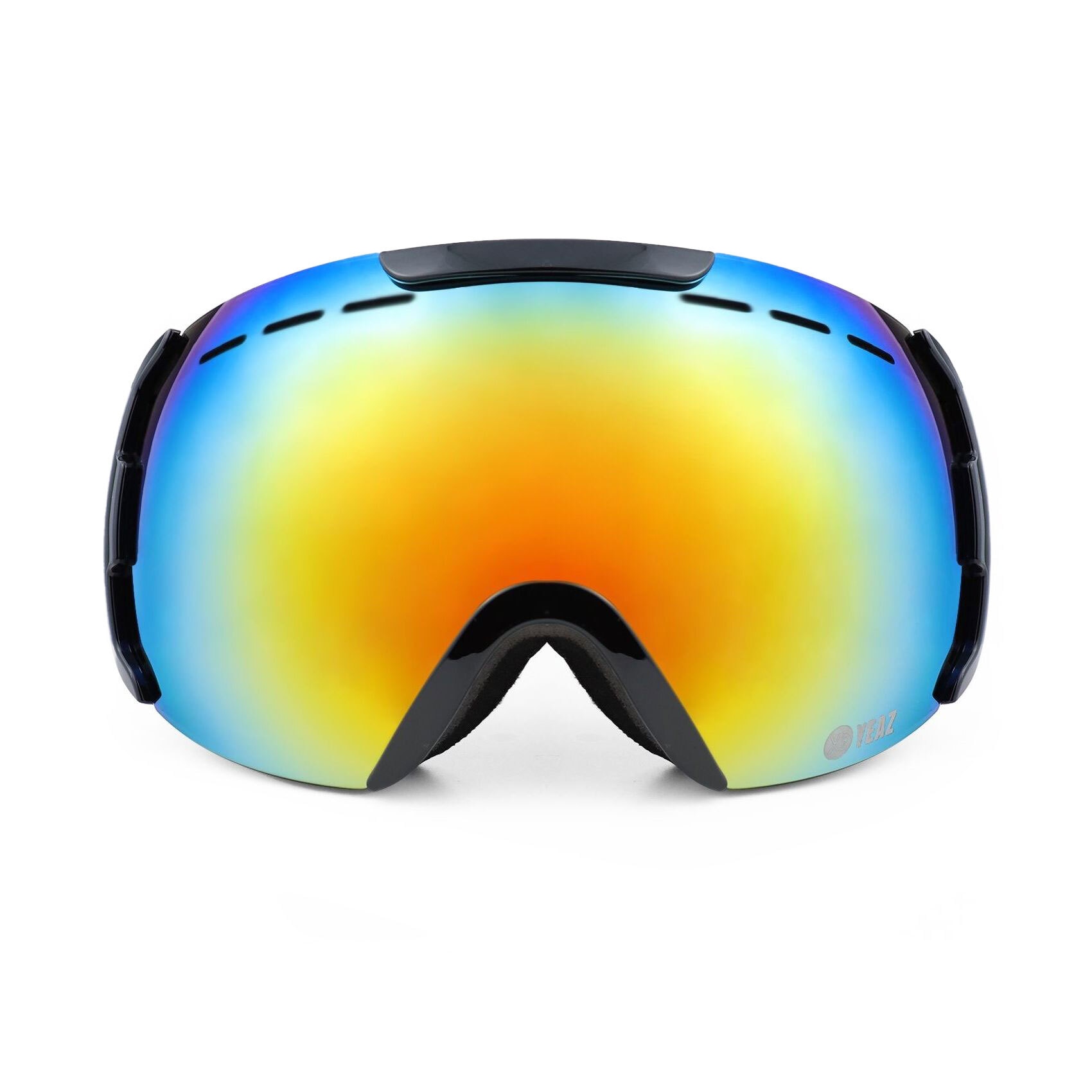 YEAZ Snowboardbrille »Ski- Snowboardbrille schwarz/rot/weiß RIDGE«