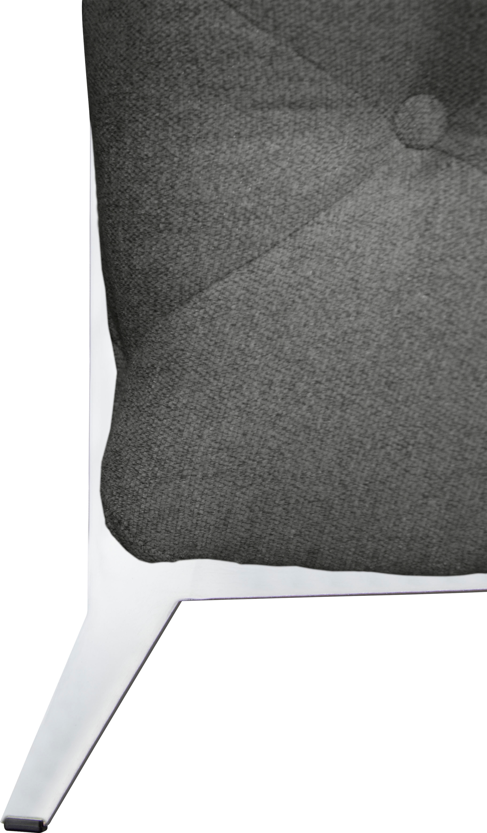 Leonique Chesterfield-Sofa »Amaury L-Form«, großes Ecksofa, Chesterfield-Optik, Breite 323 cm, Fußfarbe wählbar