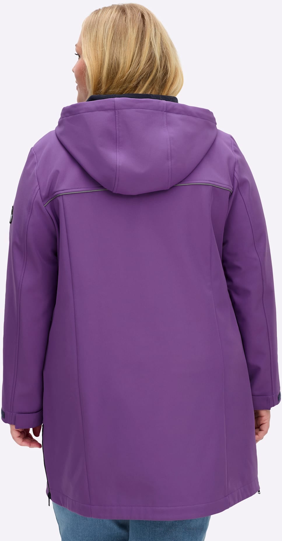 Sheego Softshelljacke, mit Kapuze