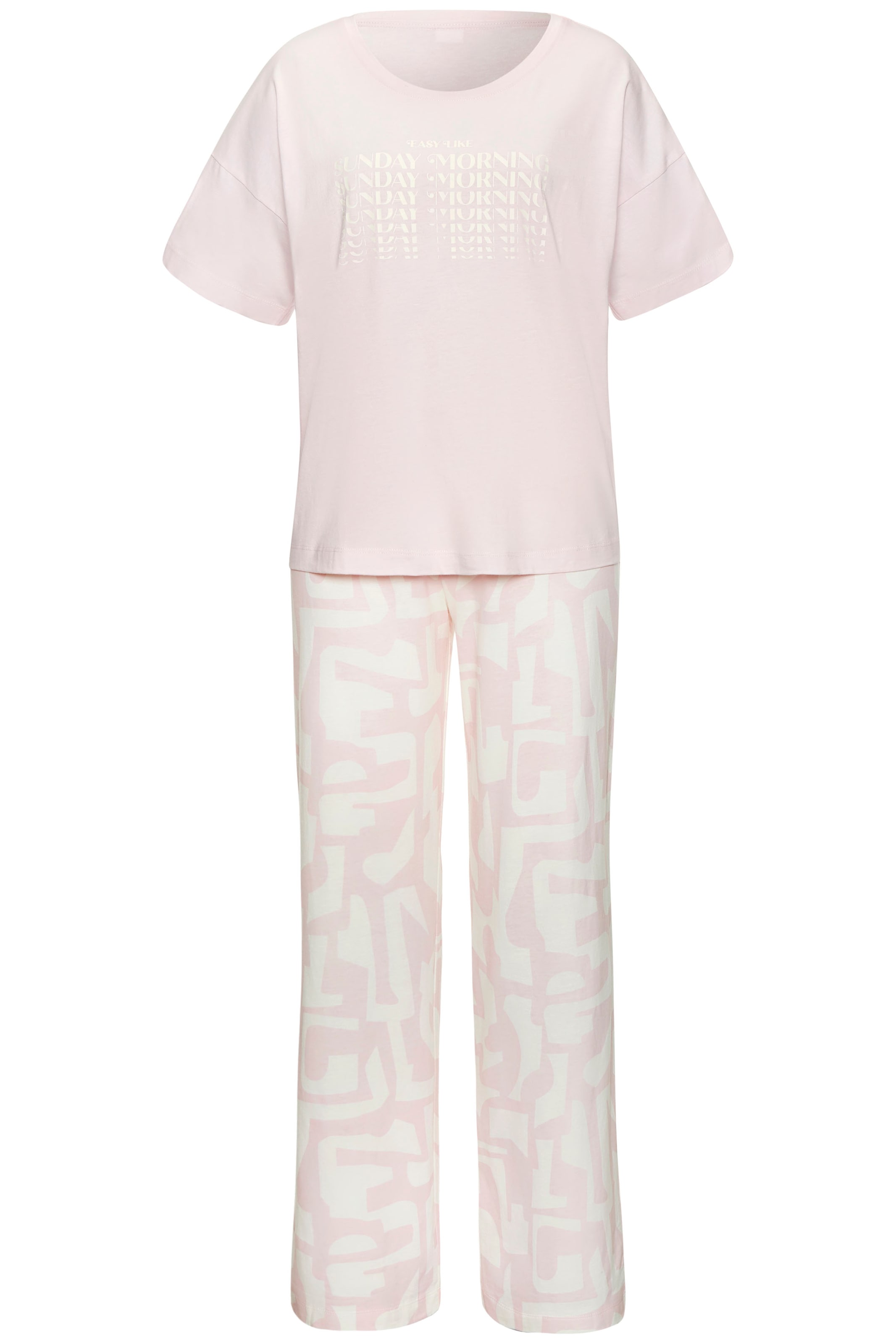 s.Oliver Pyjama 2-teilig, 2 tlg. mit grafischem Print