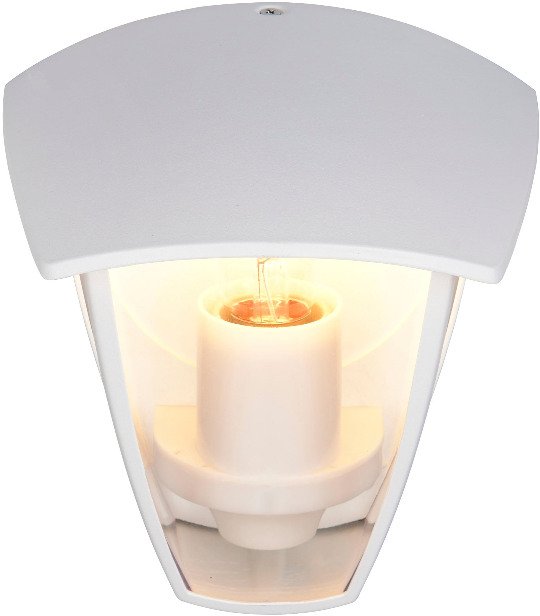 TRIO Leuchten Außen-Wandleuchte »VENTA, Laterne Hauswand Fassadenbeleuchtung, exkl 1x E27 max 10W, IP44« E27 1 Stk. warmweiß - kaltweiß Wandlampe Laternen-Optik, aufwärts gerichtet, Schirm Kunststoff