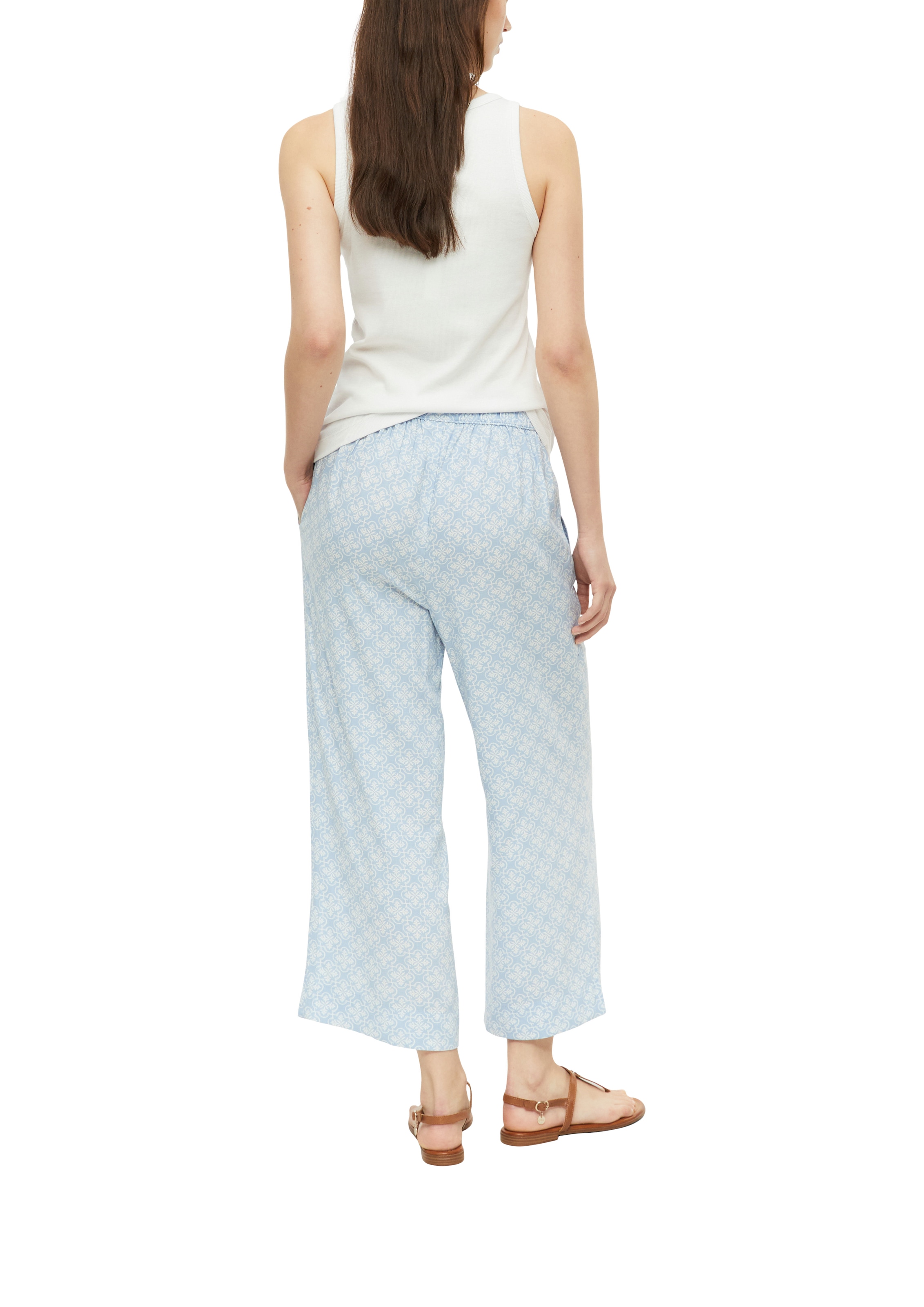 s.Oliver Stoffhose  Sommerhose mit Allover-Muster