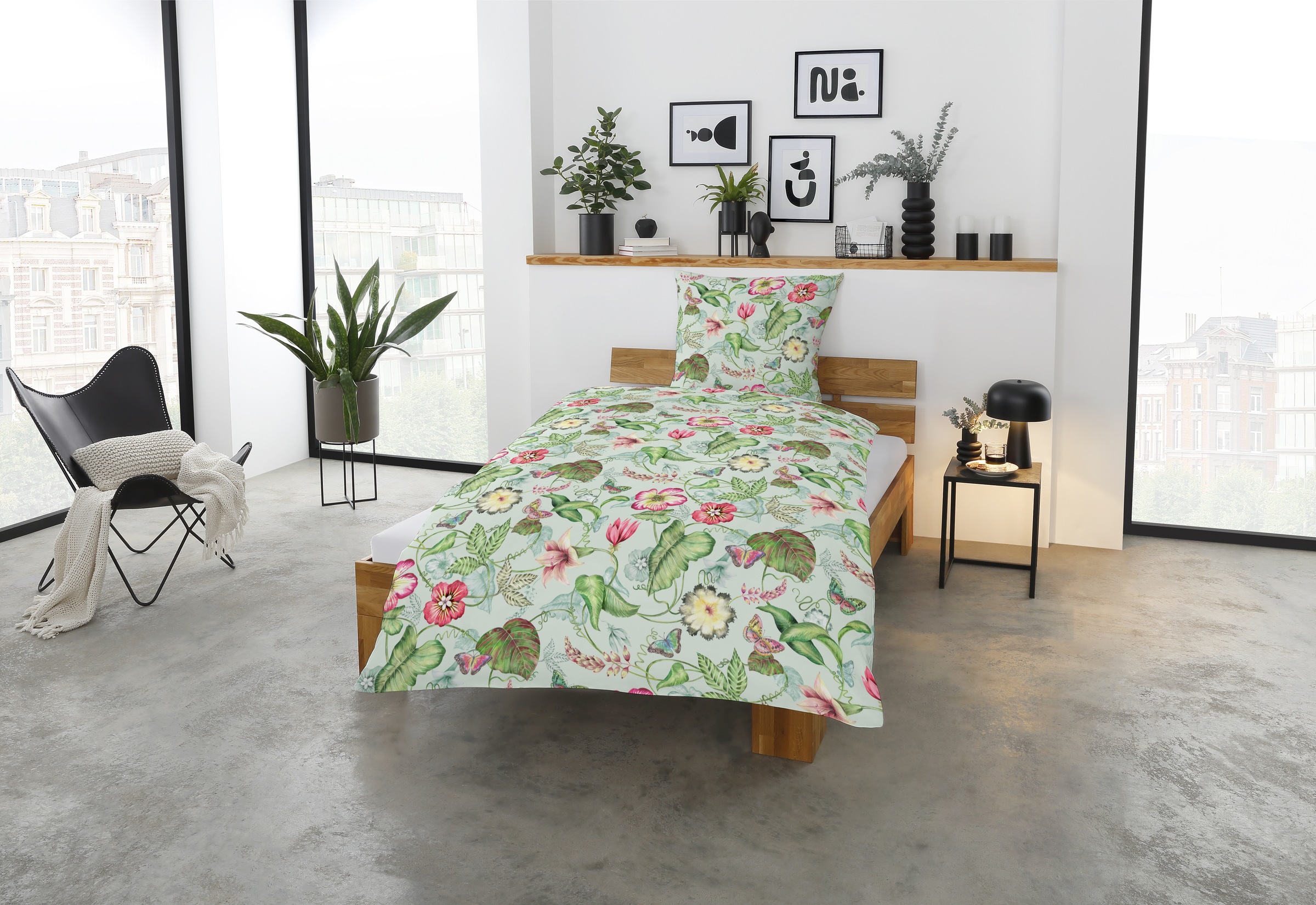 CASATEX Bettwäsche »Belli Fiori«, elegante, farbenfrohe Bettwäsche
