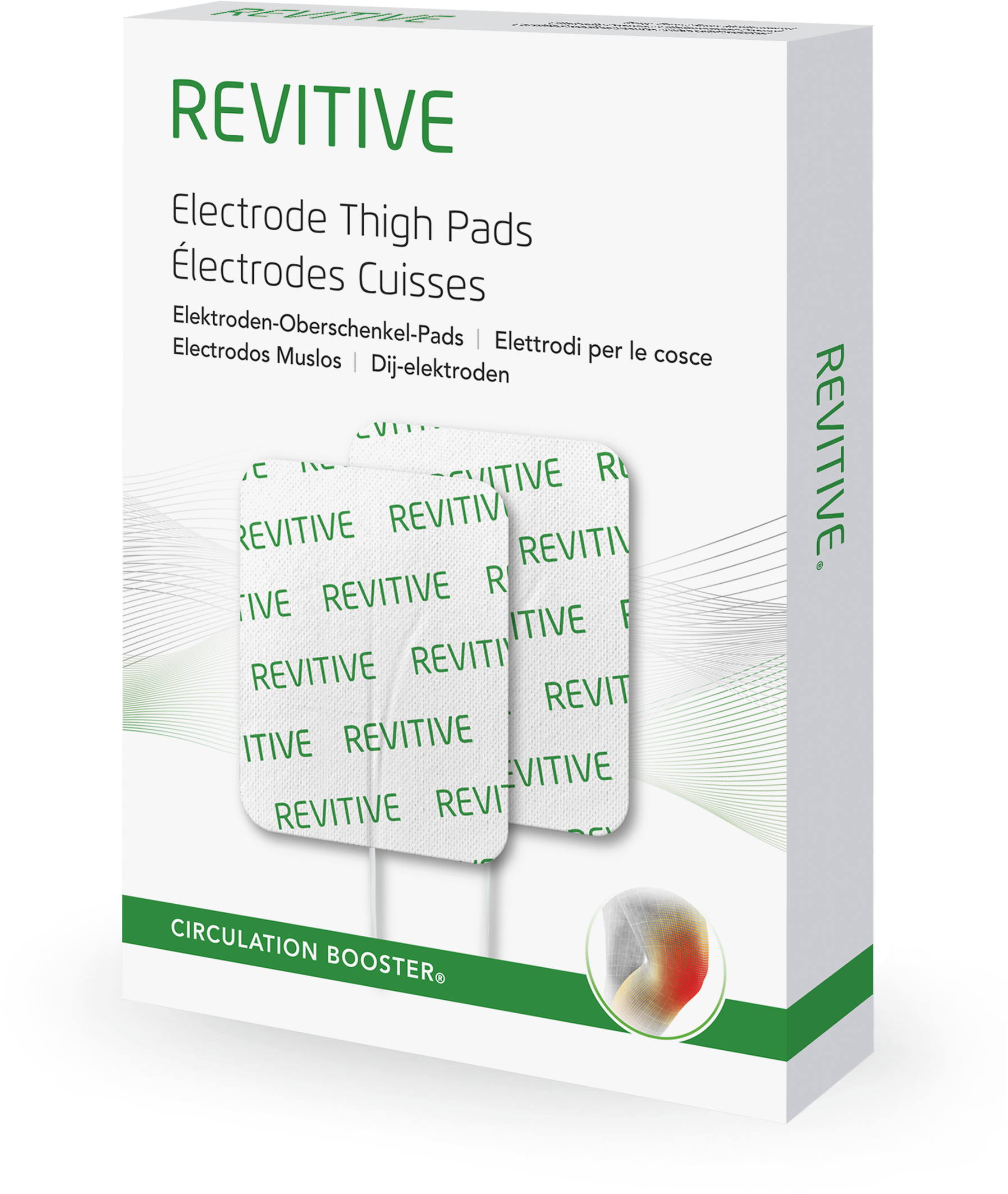 REVITIVE Elektrodenpads »Große Elektroden-Oberschenkel-Pads«, Enthält ein Paar große Revitive Elektrodenpads für die Oberschenkel