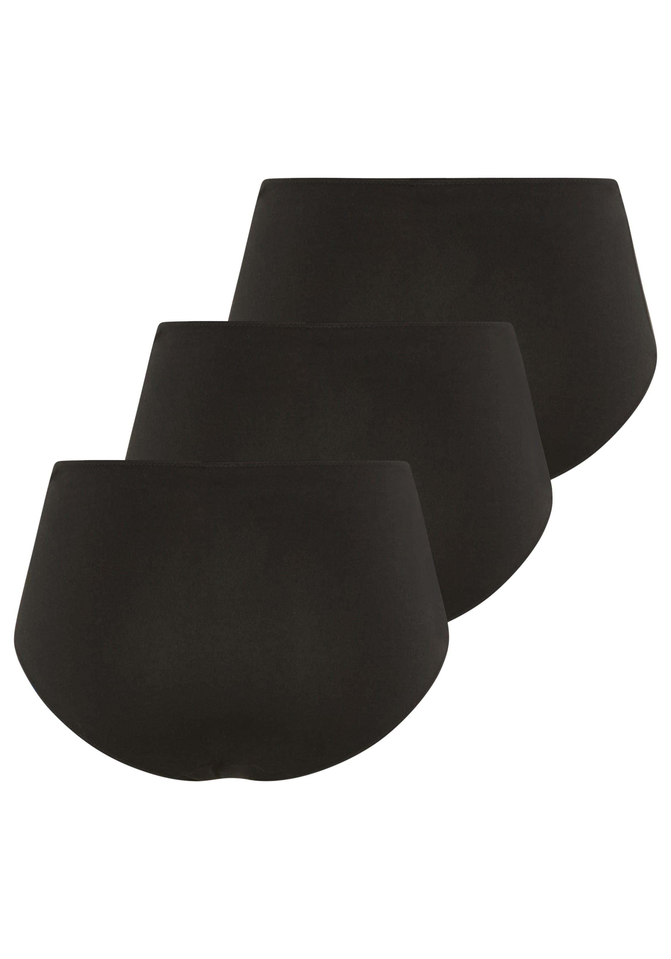 YSABEL MORA Taillenslip »BASIC COLLECTION COTTON WITH LACE« 3er Pack,  hochgeschnitten und mit zarter Spitze verfeinert