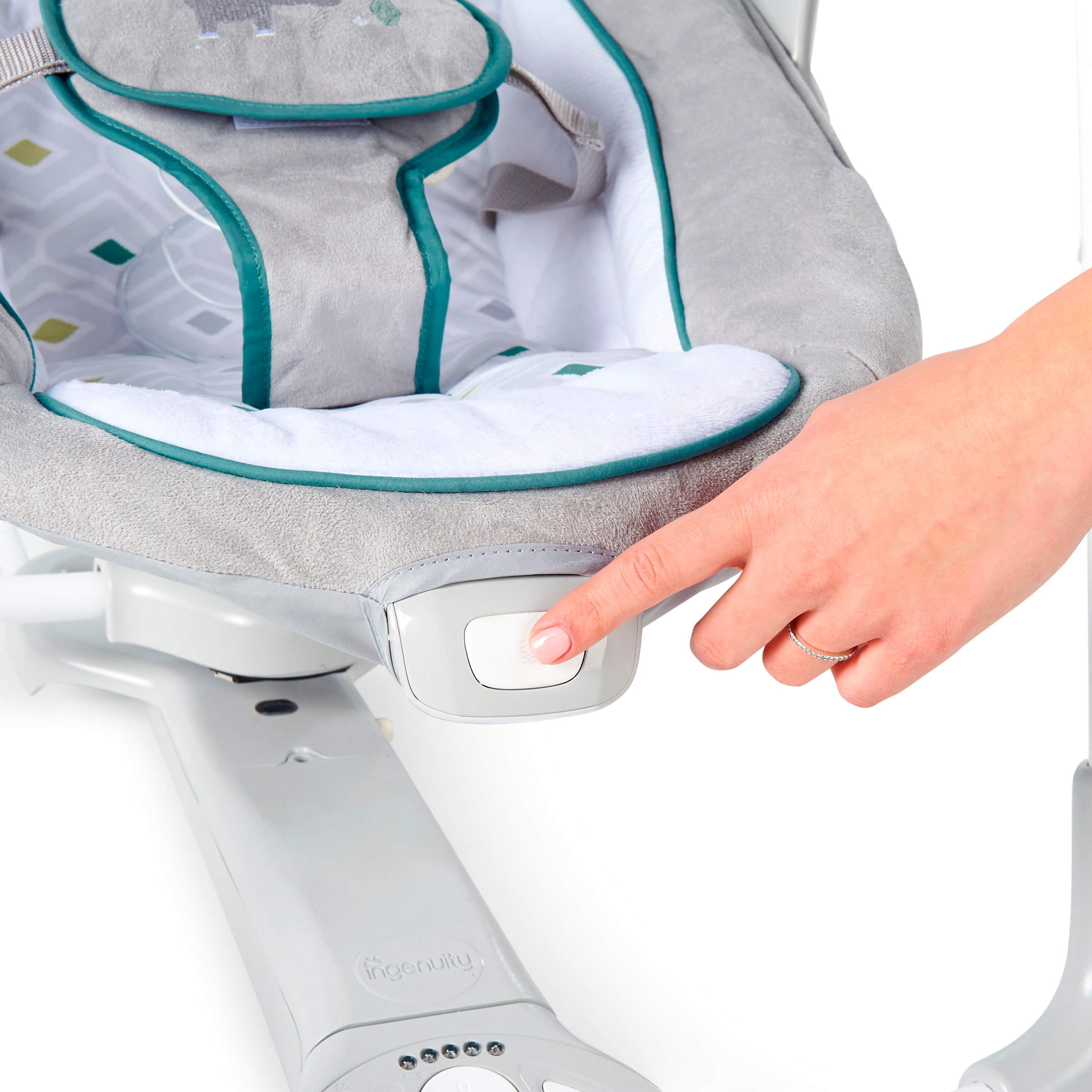 ingenuity Babyschaukel »ConvertMe Swing-2-Seat Portable Swing - Nash« mit automatischer Schaukelfunktion und Sound-Effekt