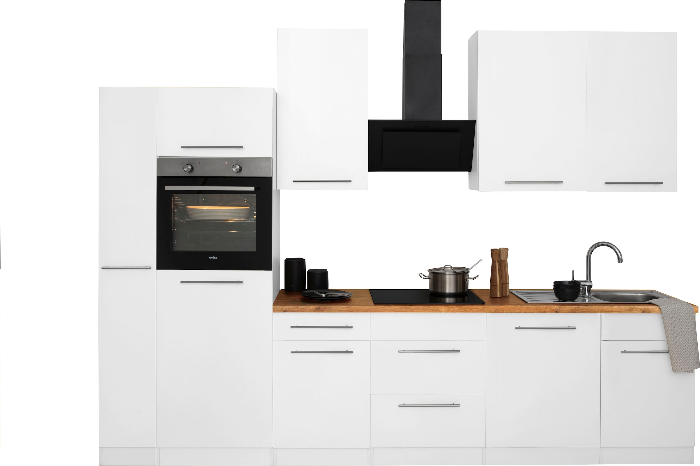 wiho Küchen Küchenzeile »Unna«, mit E-Geräten, Breite 310 cm auf Raten  kaufen
