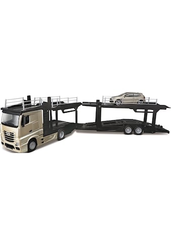 Bburago Spielzeug-Transporter »StreetFire MB Actros Autotransporter«, inklusive... kaufen