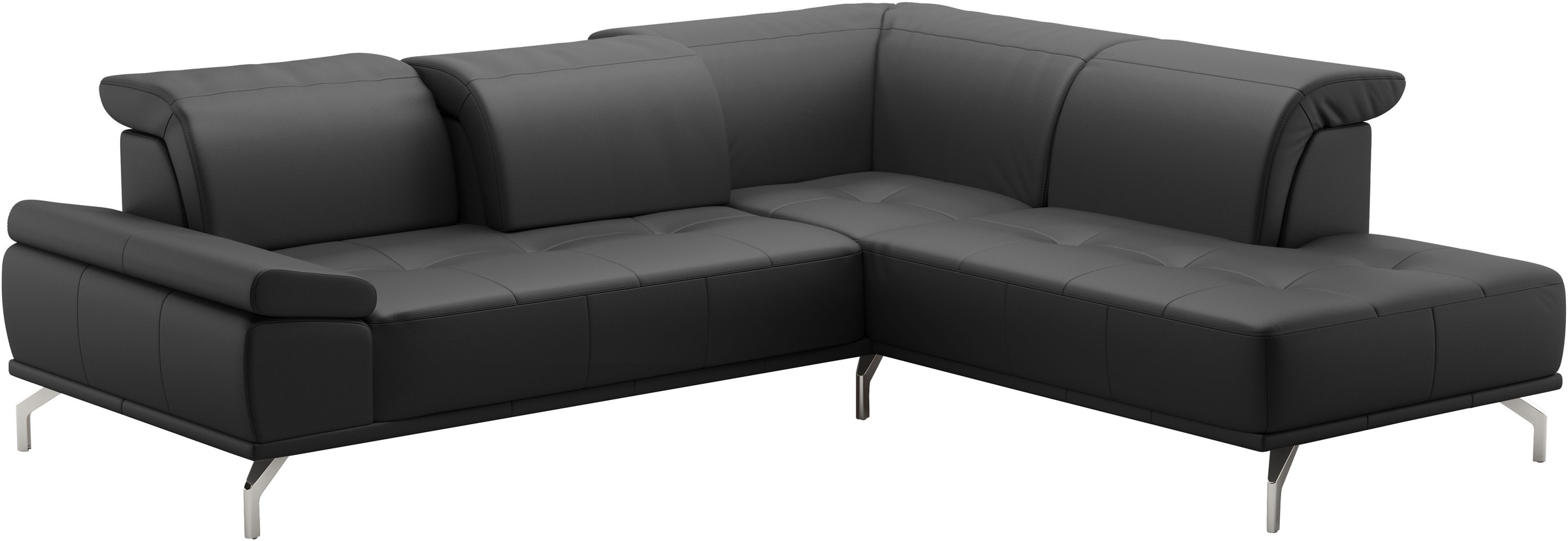 Places of Style Ecksofa »Caluna«, Inkl.Sitztiefenverstellung, wahlweise mit Kopf- und Armteilverstellung