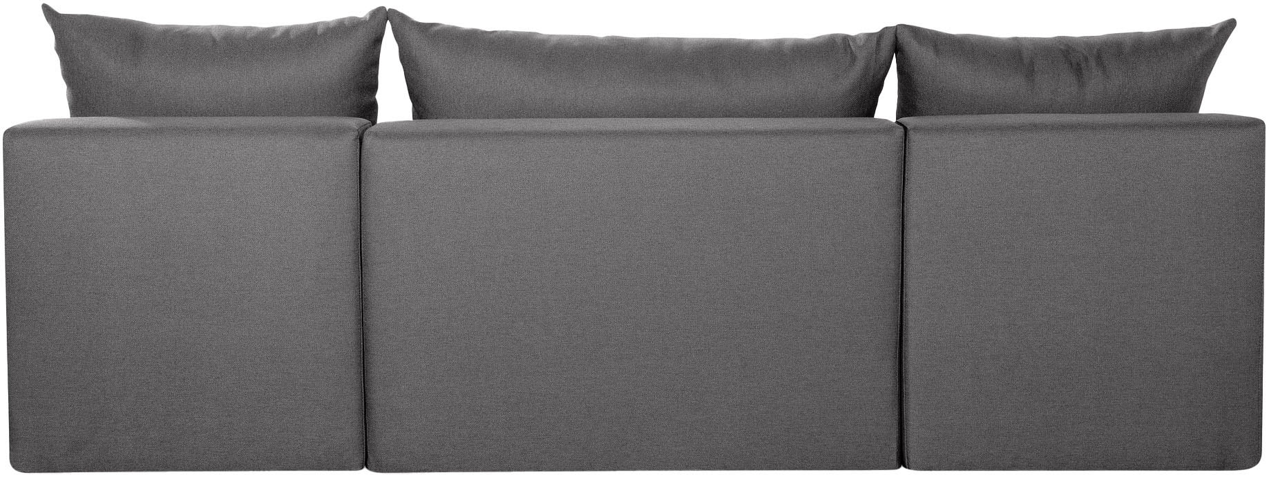 COLLECTION AB Wohnlandschaft »Pico U-Form, Breite 220, mit Schlaffunktion, Bettkasten & Zierkissen«, Wohnlandschaft,2 X Ottomane,Polyätherschaum Polsterung