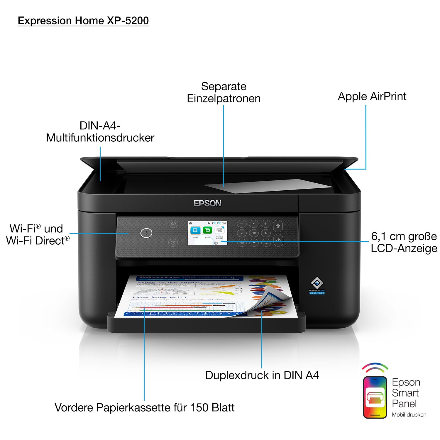 Epson Multifunktionsdrucker »Expression Home XP-5200«