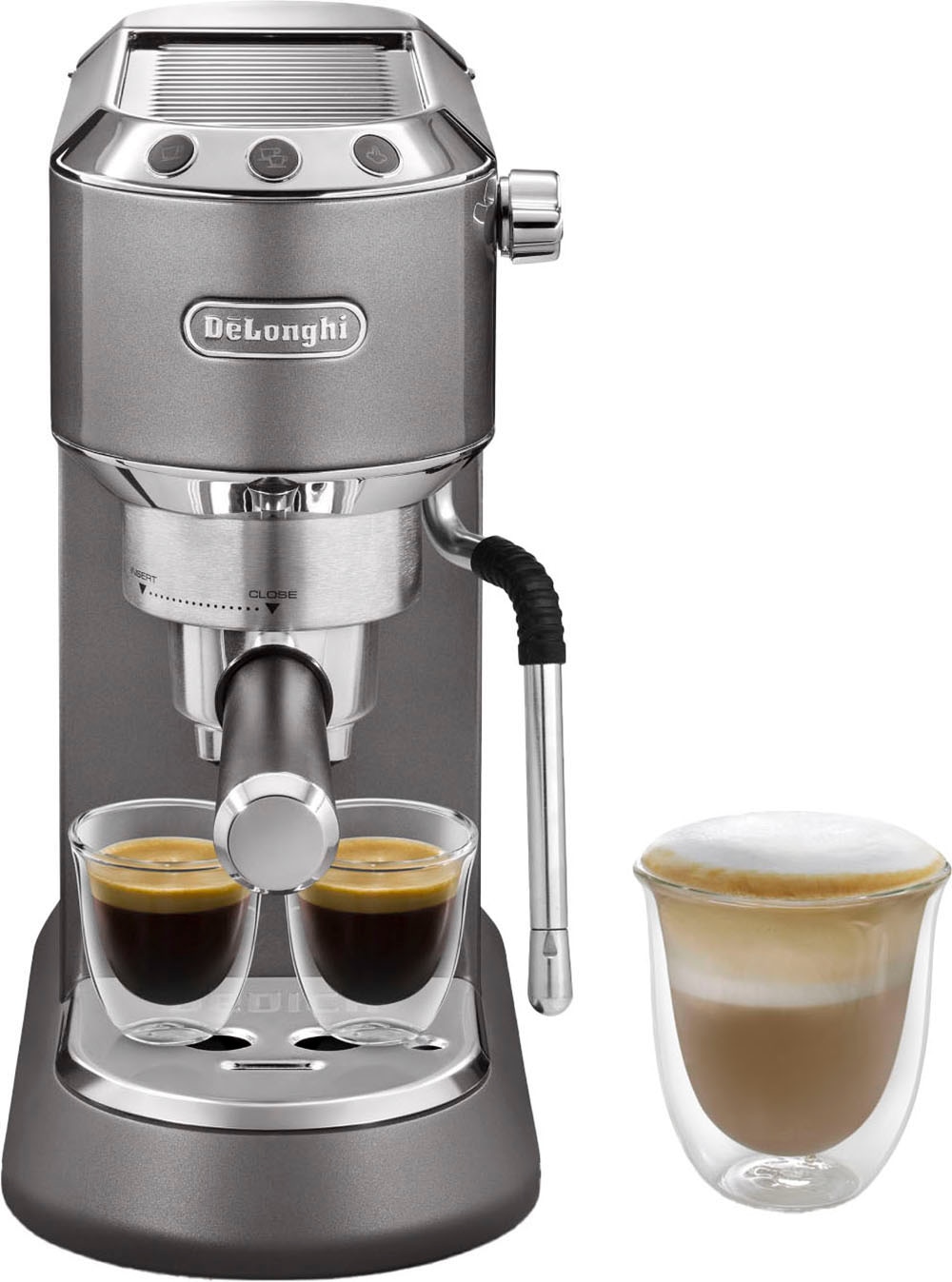 De'Longhi Espressomaschine »Dedica Arte EC885.GY«, Siebträger