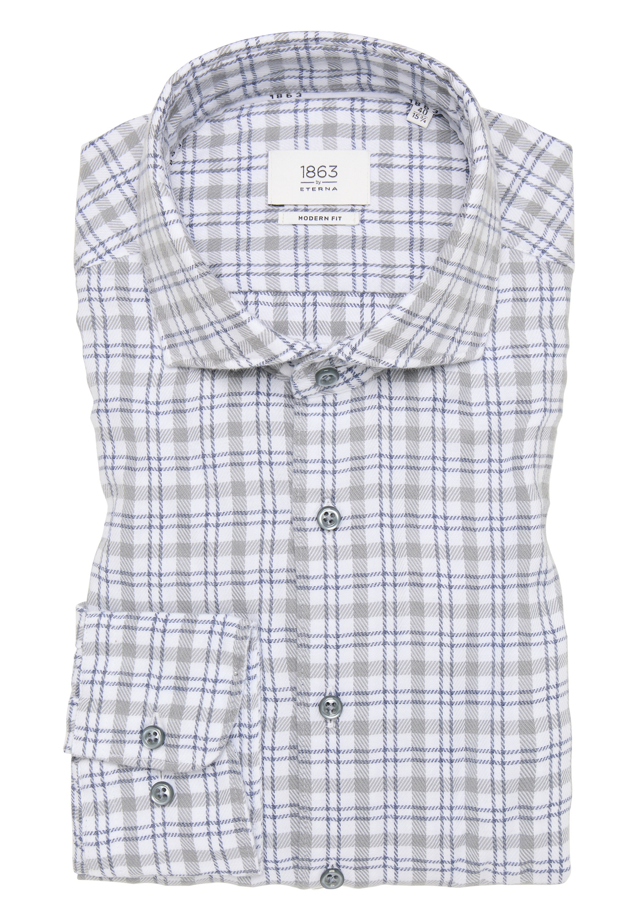 Eterna Langarmhemd »MODERN FIT«, EASY IRON (bügelleicht)