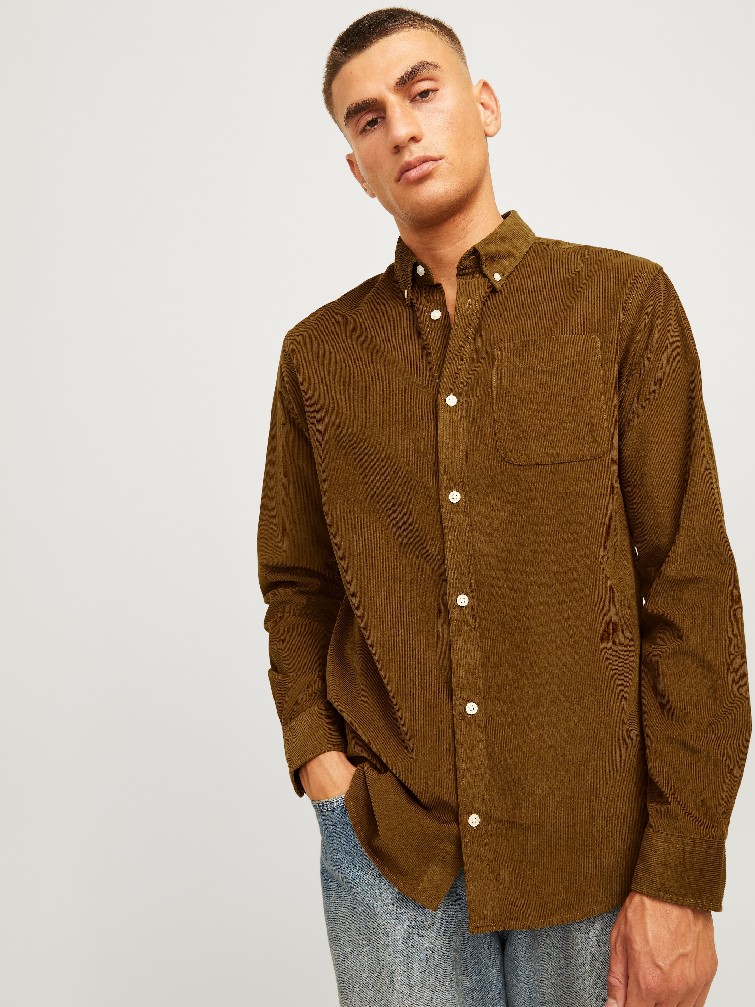 Jack & Jones Langarmhemd »JJECLASSIC CORD SHIRT LS SN«, aus Cord