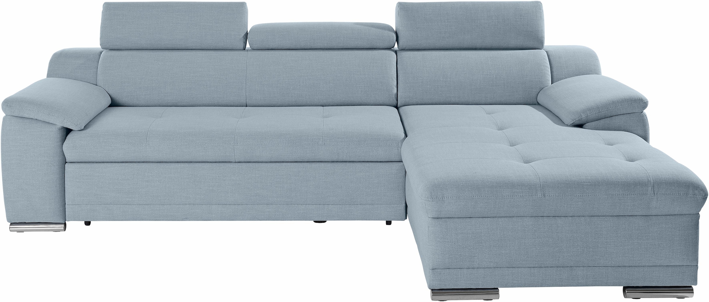 sit&more Ecksofa »Top Andiamo L-Form«, wahlweise mit Bettfunktion, inklusive Kopfteilverstellung