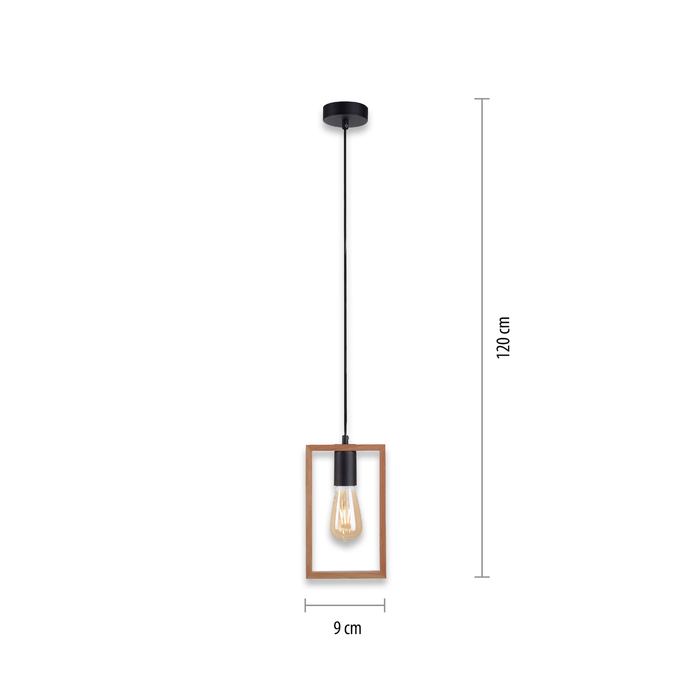 JUST LIGHT Pendelleuchte »FRANKY«, 1 flammig, Leuchtmittel E27 | ohne Leuchtmittel, ExklusiveE27