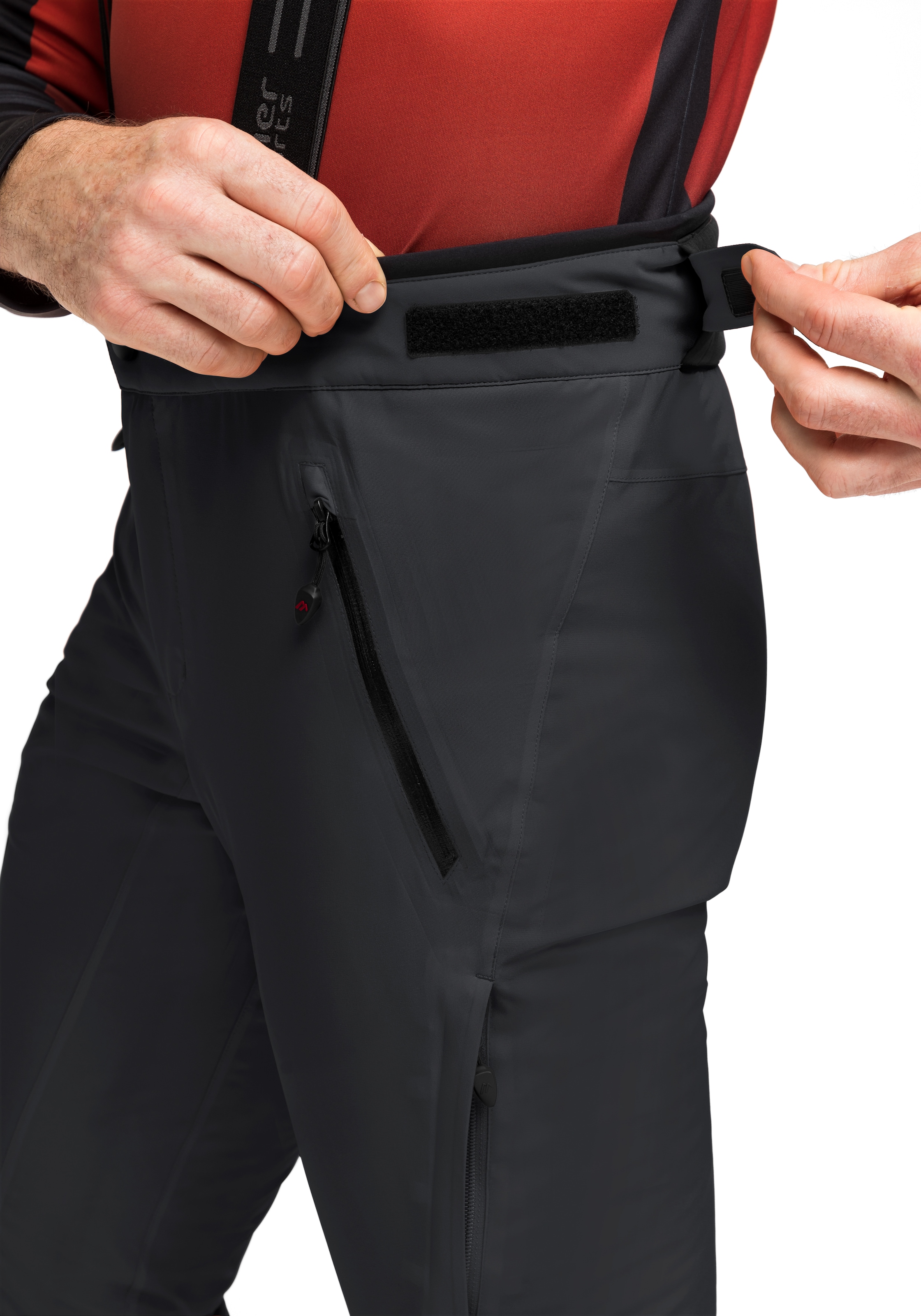 Maier Sports Skihose »Copper slim«, Herren Schneehose mit Hosenträgern, wind/wasserdicht, Slim Fit