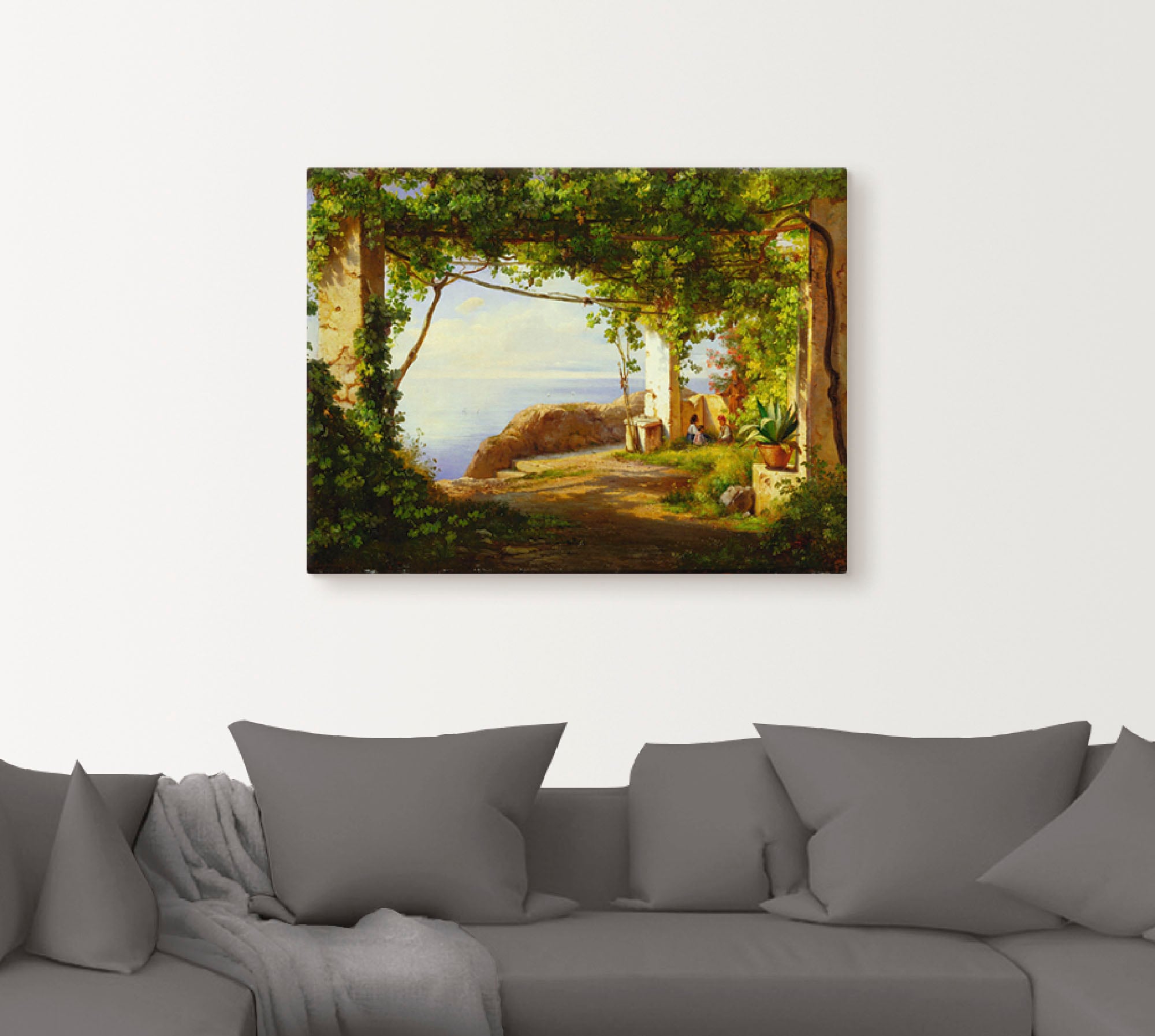 Artland Leinwandbild »Sorrento. 1875« Garten 1 Stk. tlg. auf Holzrahmen gespannt