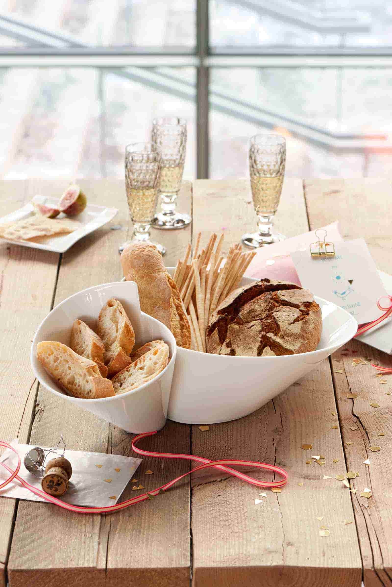 Villeroy & Boch Dipschale »Eye-catcher Doppelbol NewWave 49 x 27 cm weiß«