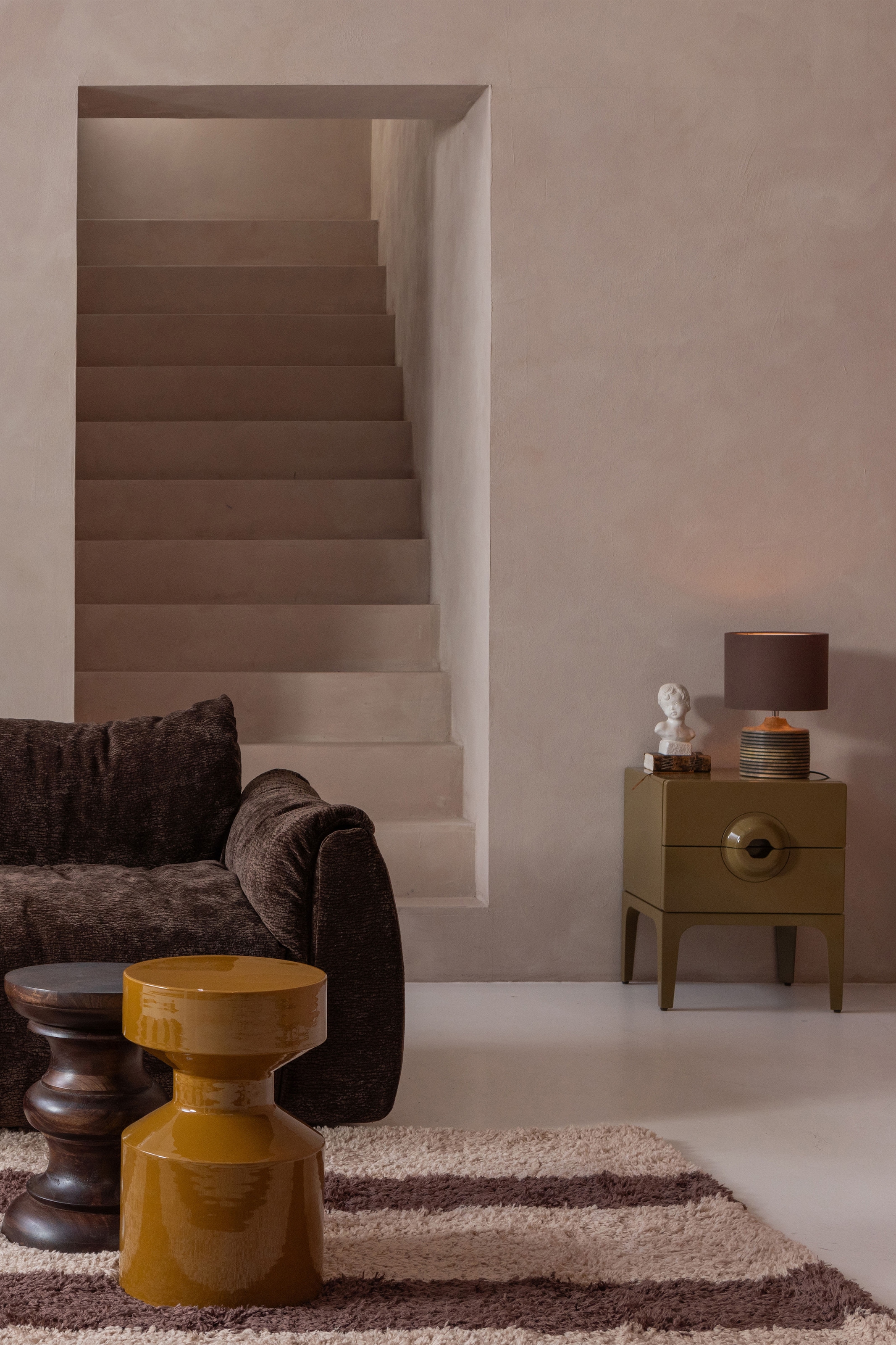 WOOOD Nachtkonsole »WOOOD Merge Kommode/Nachttisch 2 Schubladen«